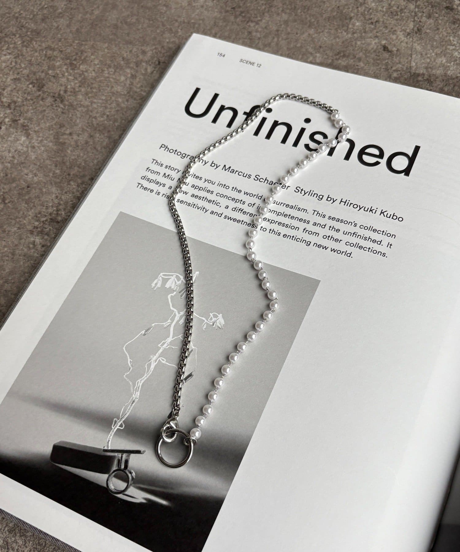 DOUDOU(ドゥドゥ) パール×チェーンネックレス