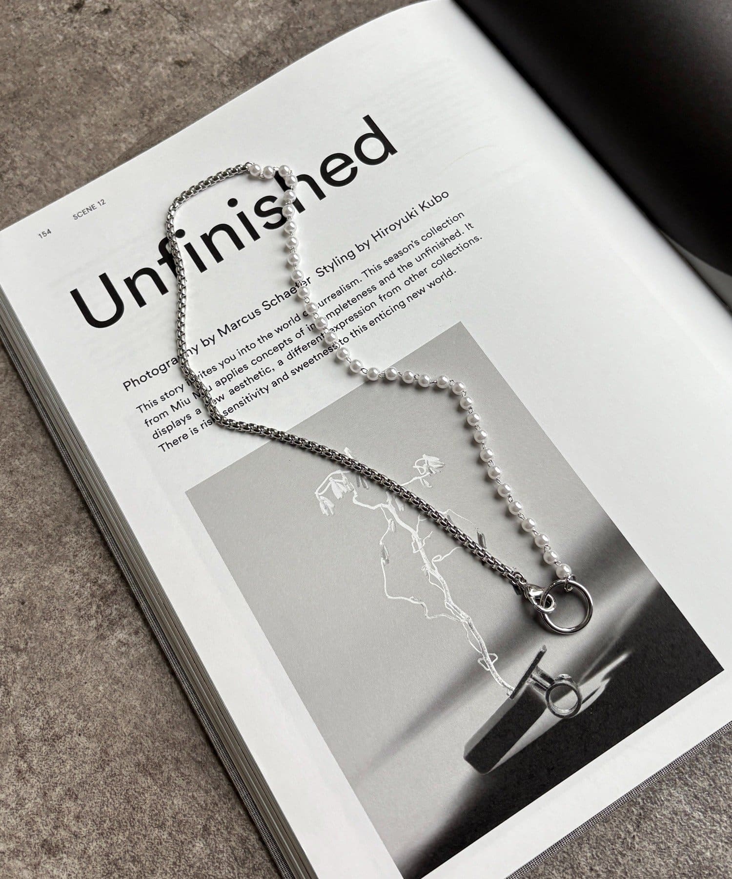 DOUDOU(ドゥドゥ) パール×チェーンネックレス