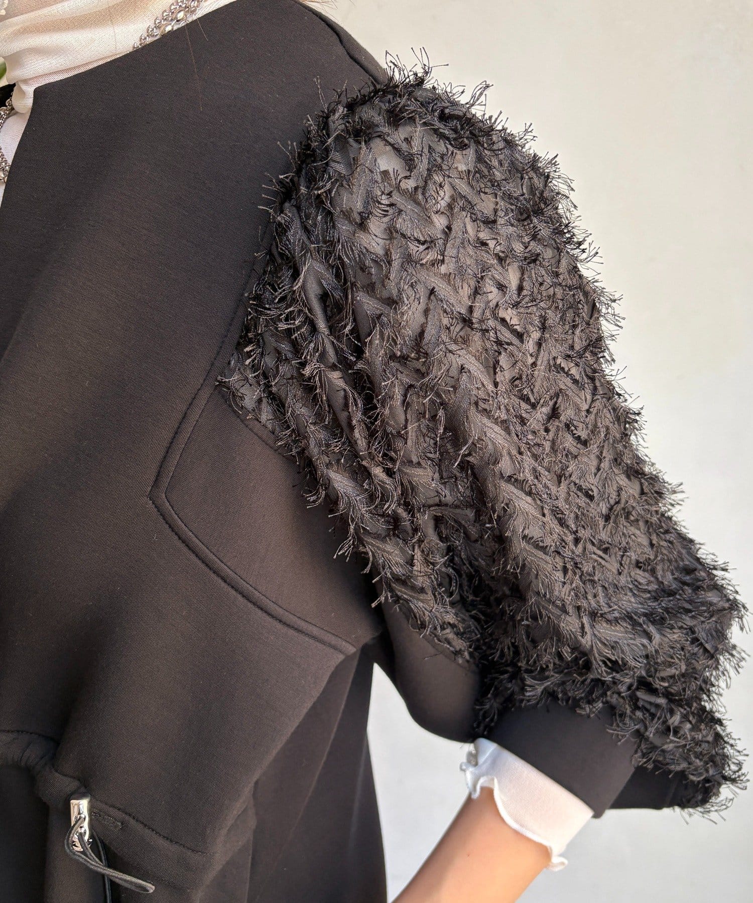 DOUDOU(ドゥドゥ) 【WEB限定】ダンボールレース切替ワンピース