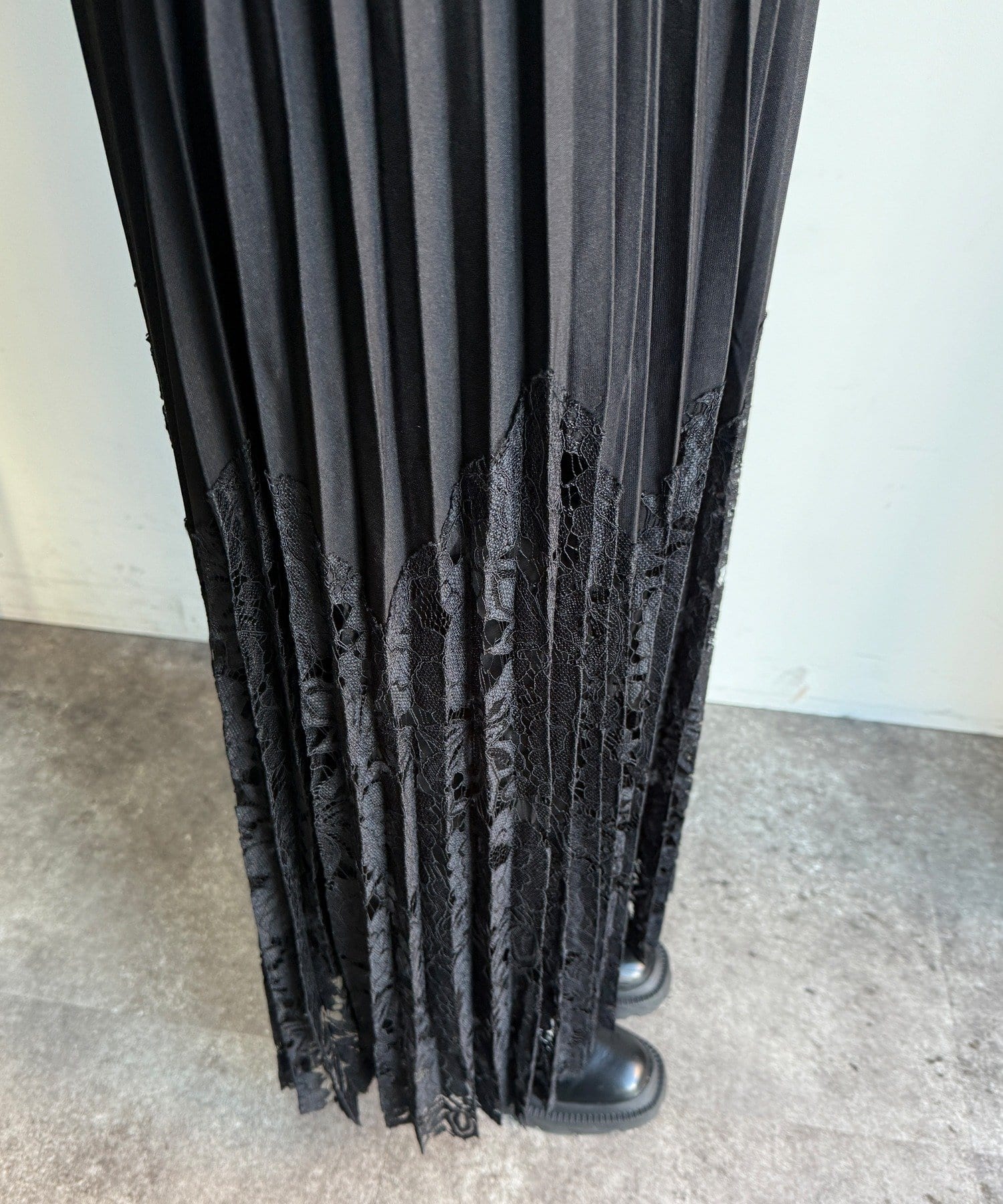 DOUDOU(ドゥドゥ) 【WEB限定】レース切替スカート