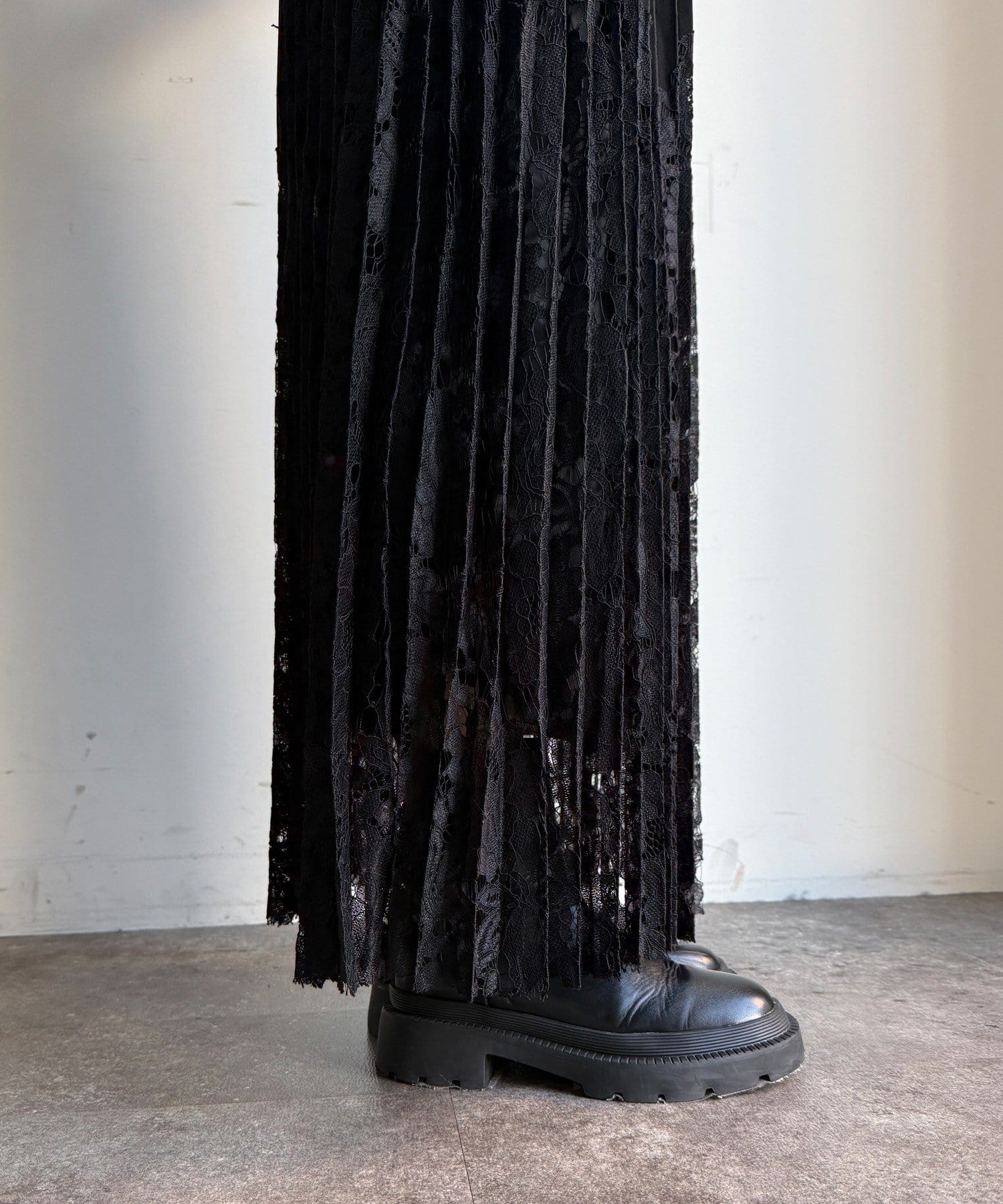 DOUDOU(ドゥドゥ) 【WEB限定】レース切替スカート