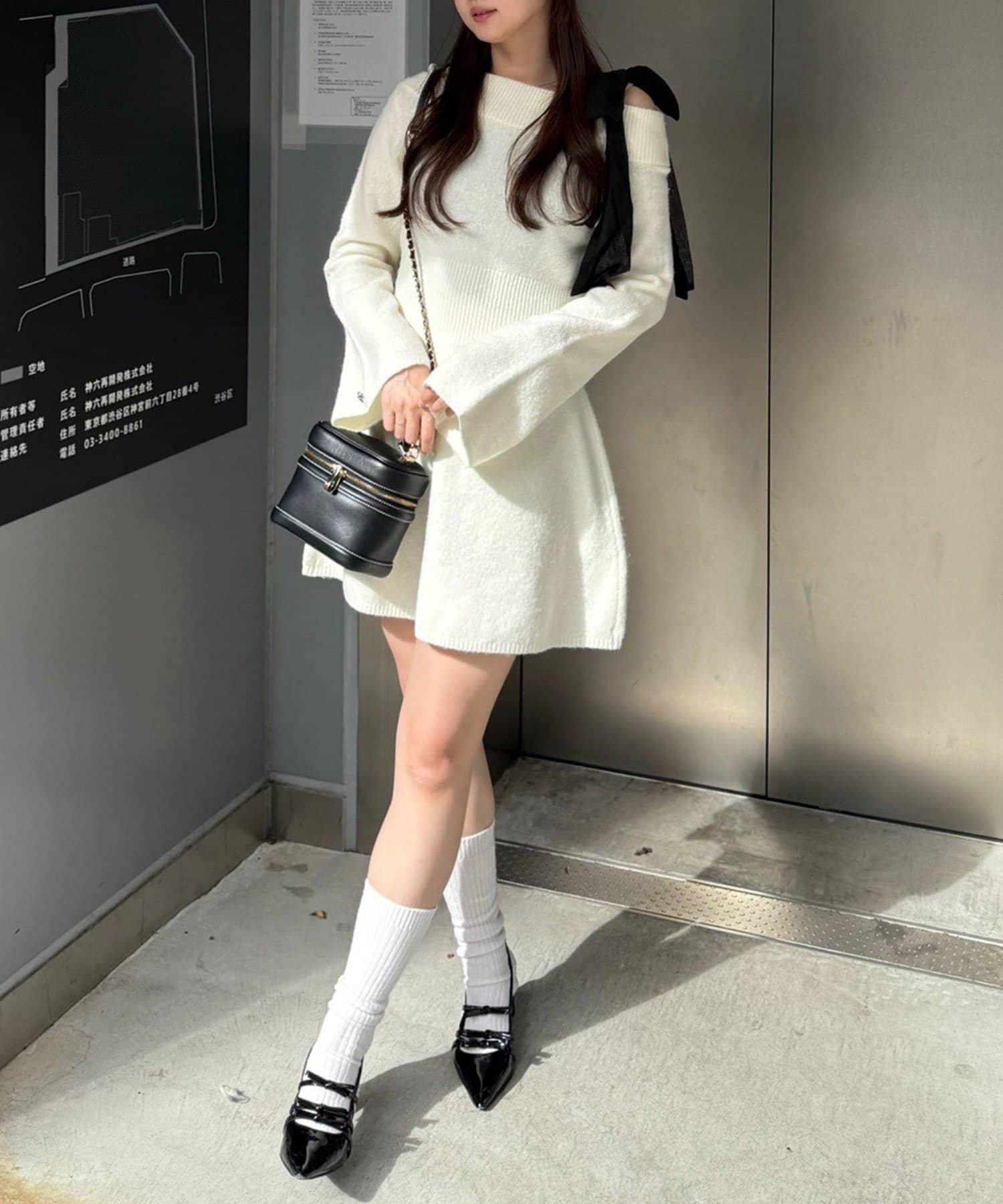 NICE CLAUP / OLIVE des OLIVE OUTLET(ナイスクラップ  / オリーブ デ オリーブ アウトレット) 【RMAF】マルチWAYニットワンピース