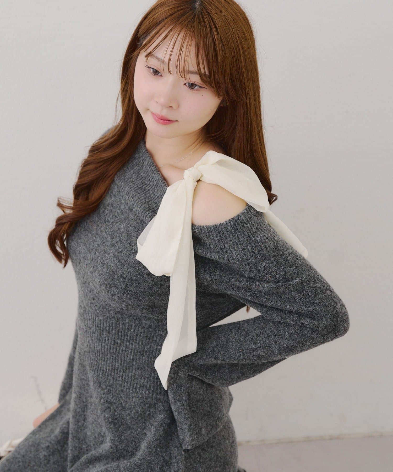 NICE CLAUP / OLIVE des OLIVE OUTLET(ナイスクラップ  / オリーブ デ オリーブ アウトレット) 【RMAF】マルチWAYニットワンピース