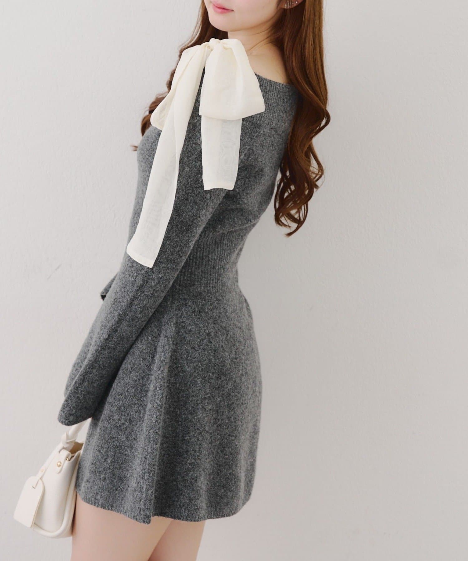 NICE CLAUP / OLIVE des OLIVE OUTLET(ナイスクラップ  / オリーブ デ オリーブ アウトレット) 【RMAF】マルチWAYニットワンピース