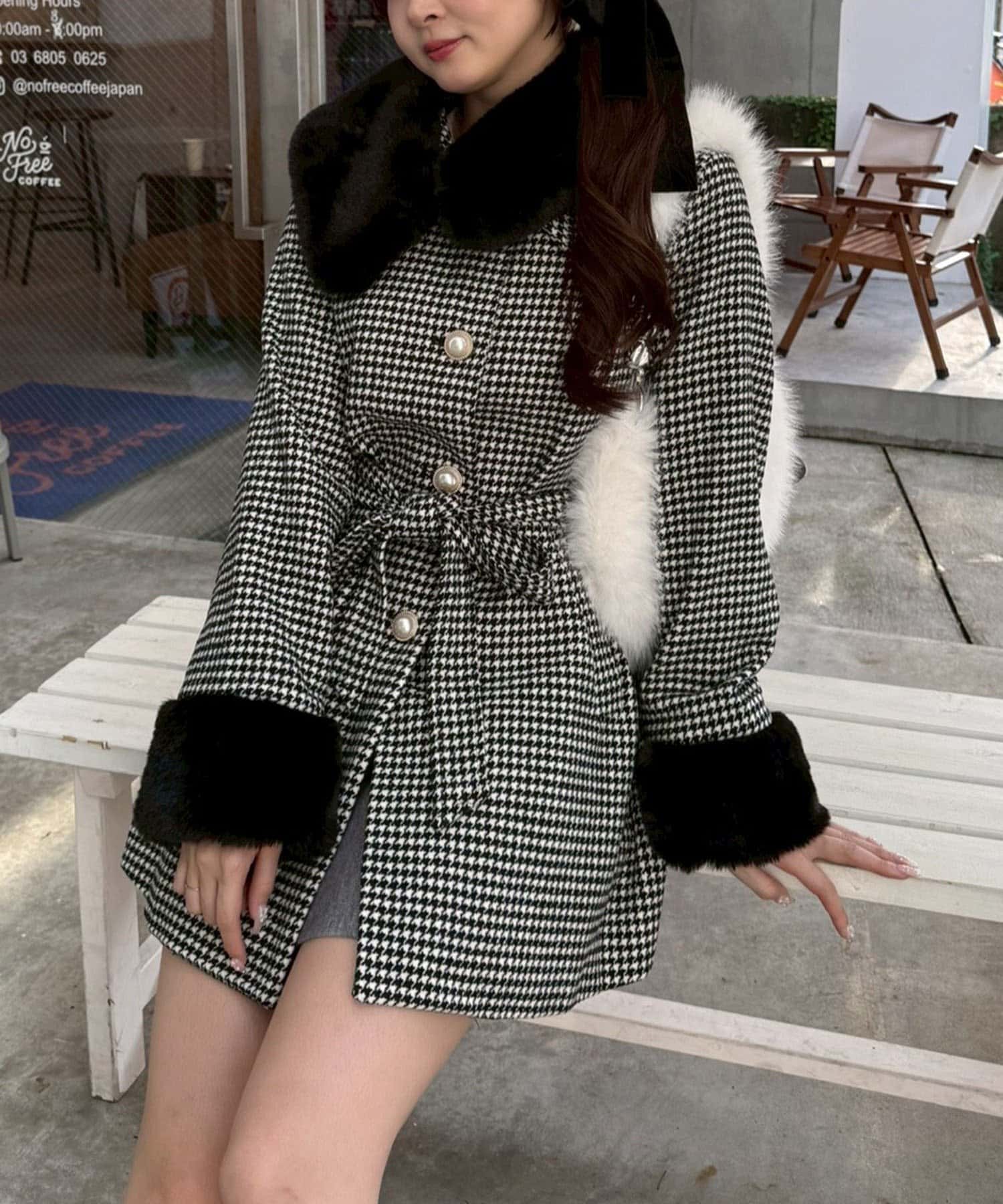 Remind me and forever(リマインドミーアンドフォーエバー) 【お気に入り総選挙第1位！】【WEB先行予約】フェイクファー付ミドルコート