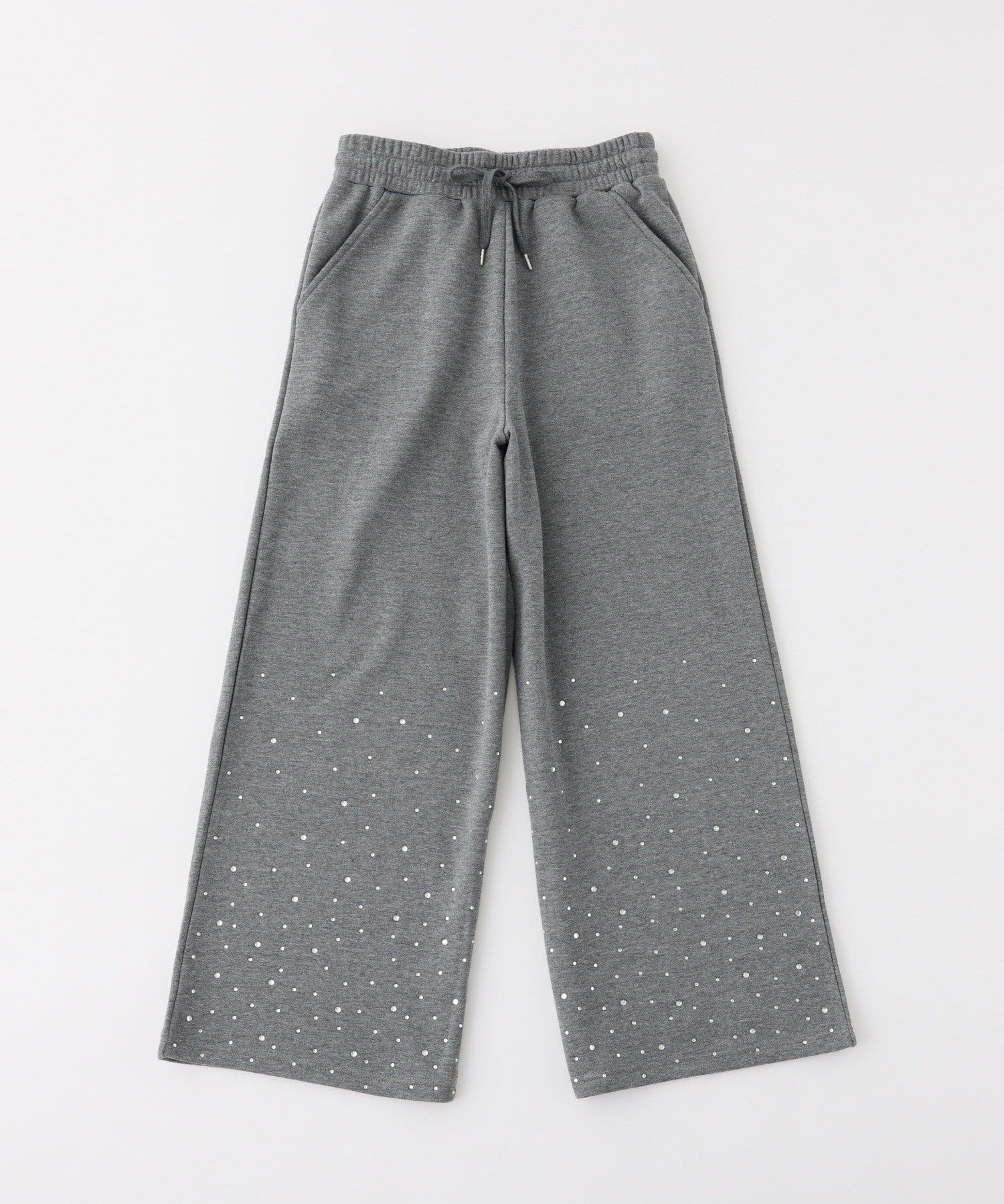 one after another NICE CLAUP(ワンアフターアナザー ナイスクラップ) 【セットアップ可能】ビジューカットパンツ