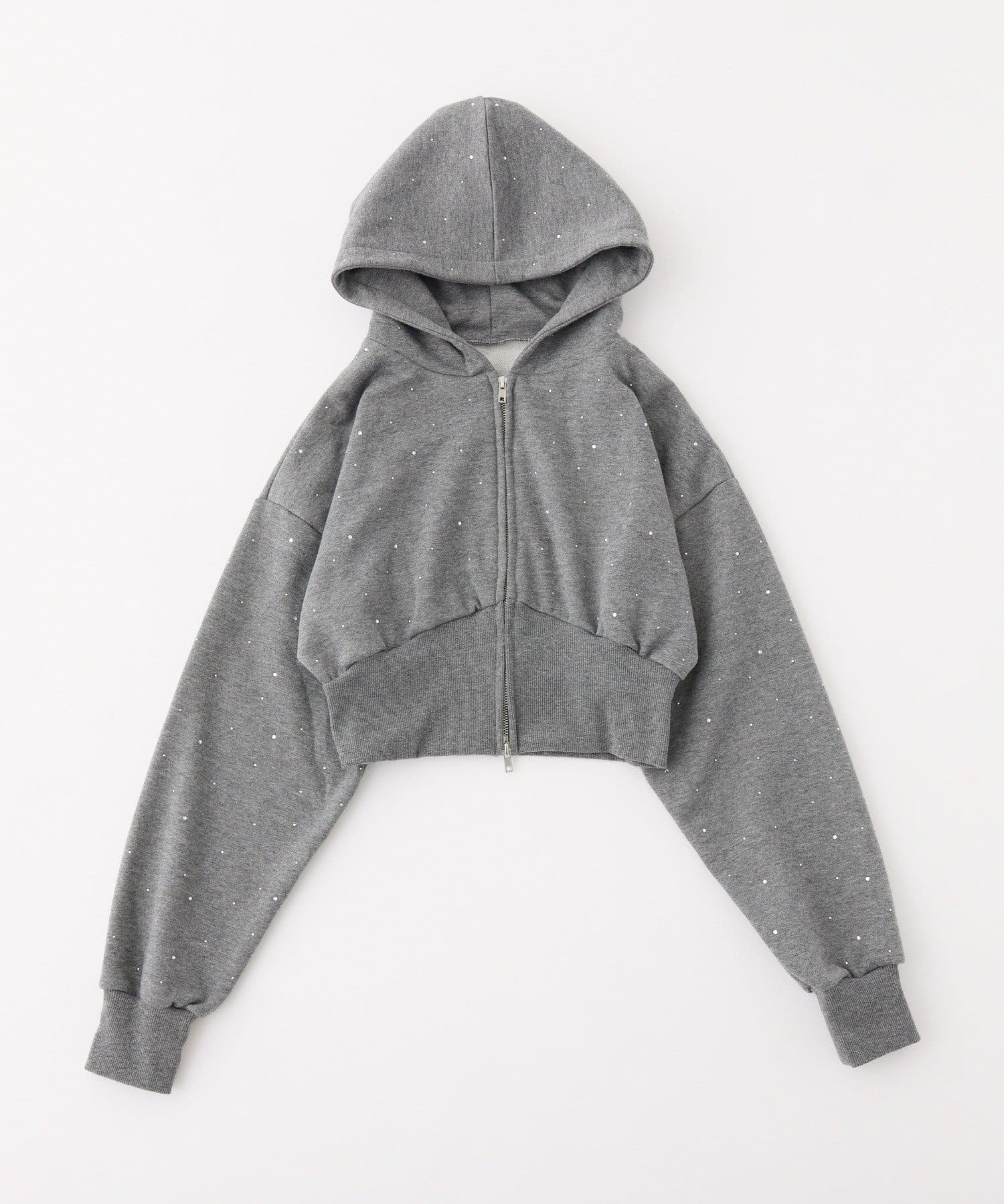 one after another NICE CLAUP(ワンアフターアナザー ナイスクラップ) 【セットアップ可能】ビジューパーカー