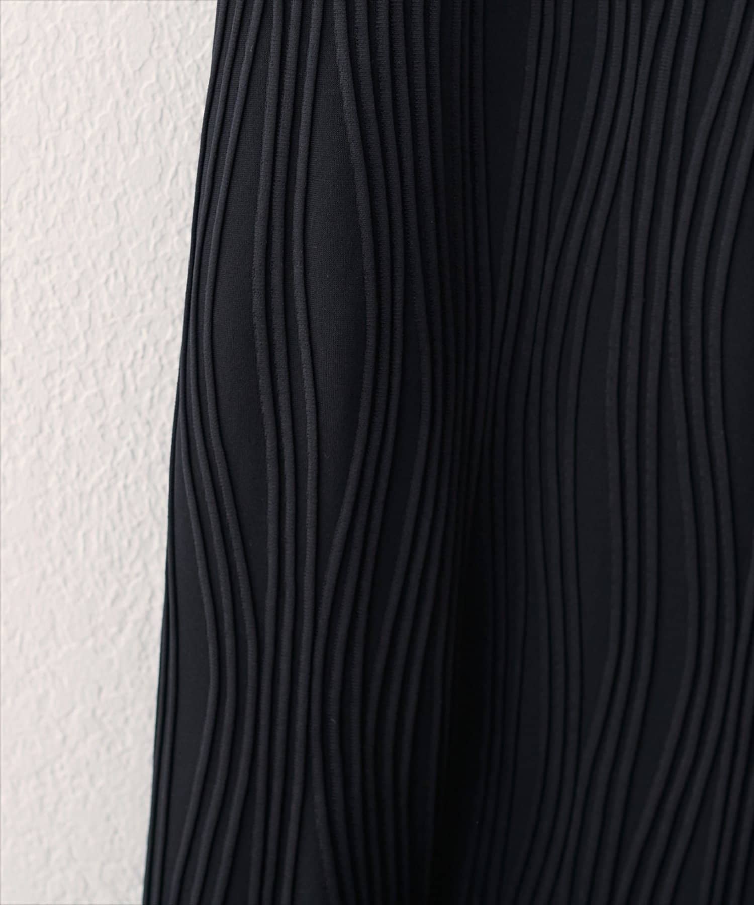 natural couture(ナチュラルクチュール) 【WEB限定】流線ストライプナローワンピース