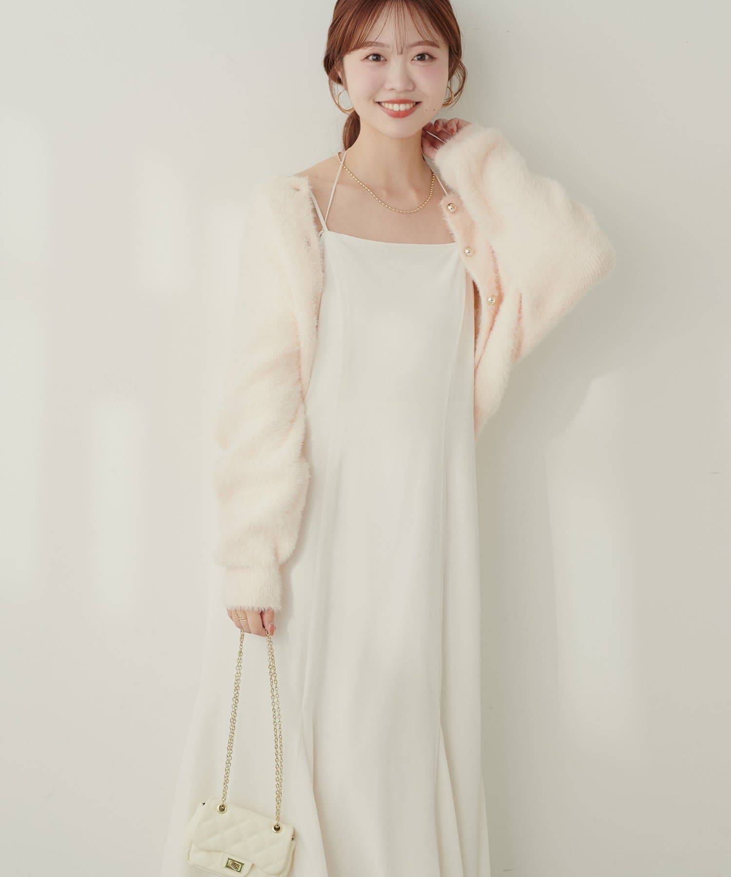 natural couture(ナチュラルクチュール) 〈mizu〉マルチリボンマーメイドワンピース