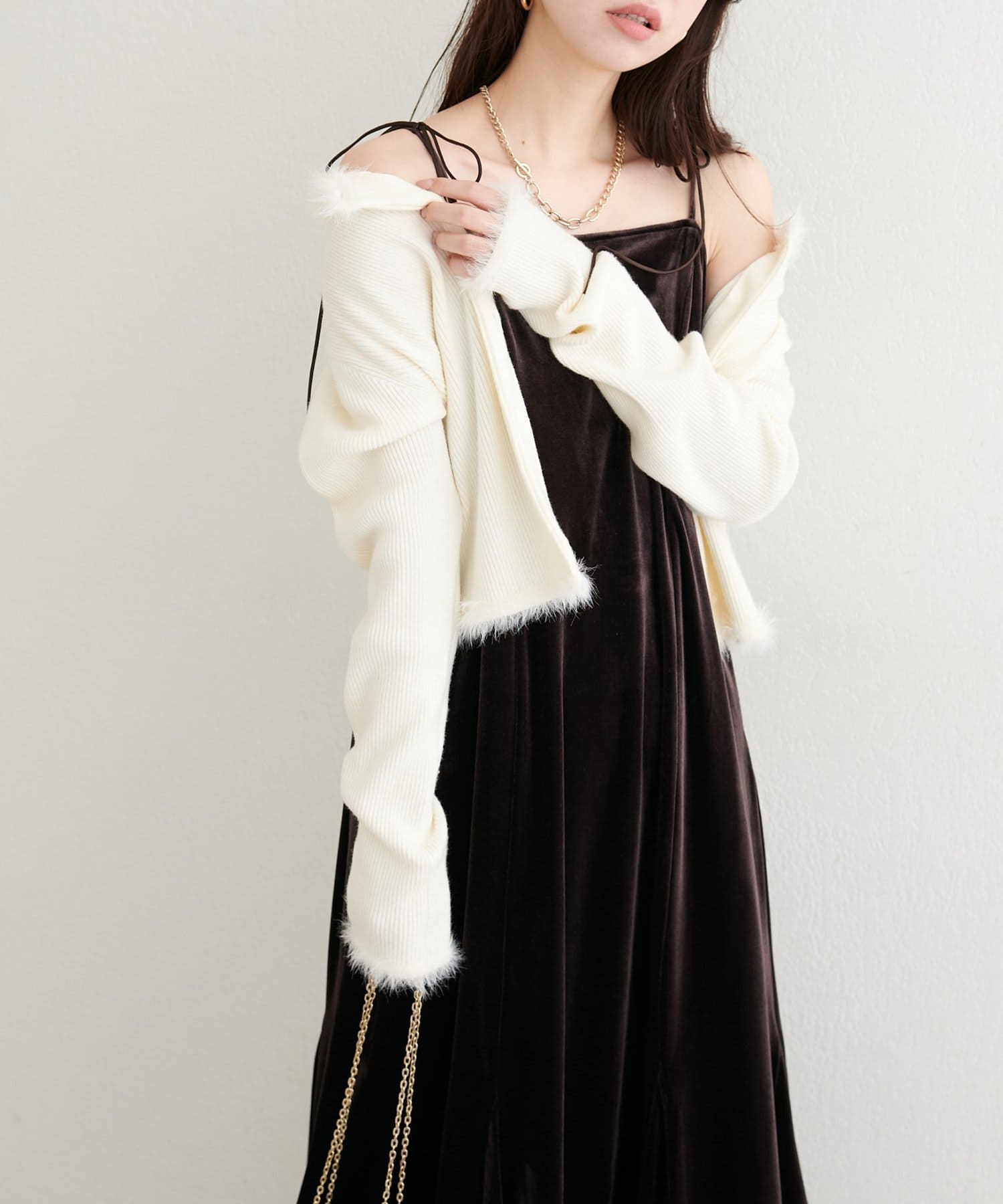 natural couture(ナチュラルクチュール) 〈mizu〉マルチリボンマーメイドワンピース