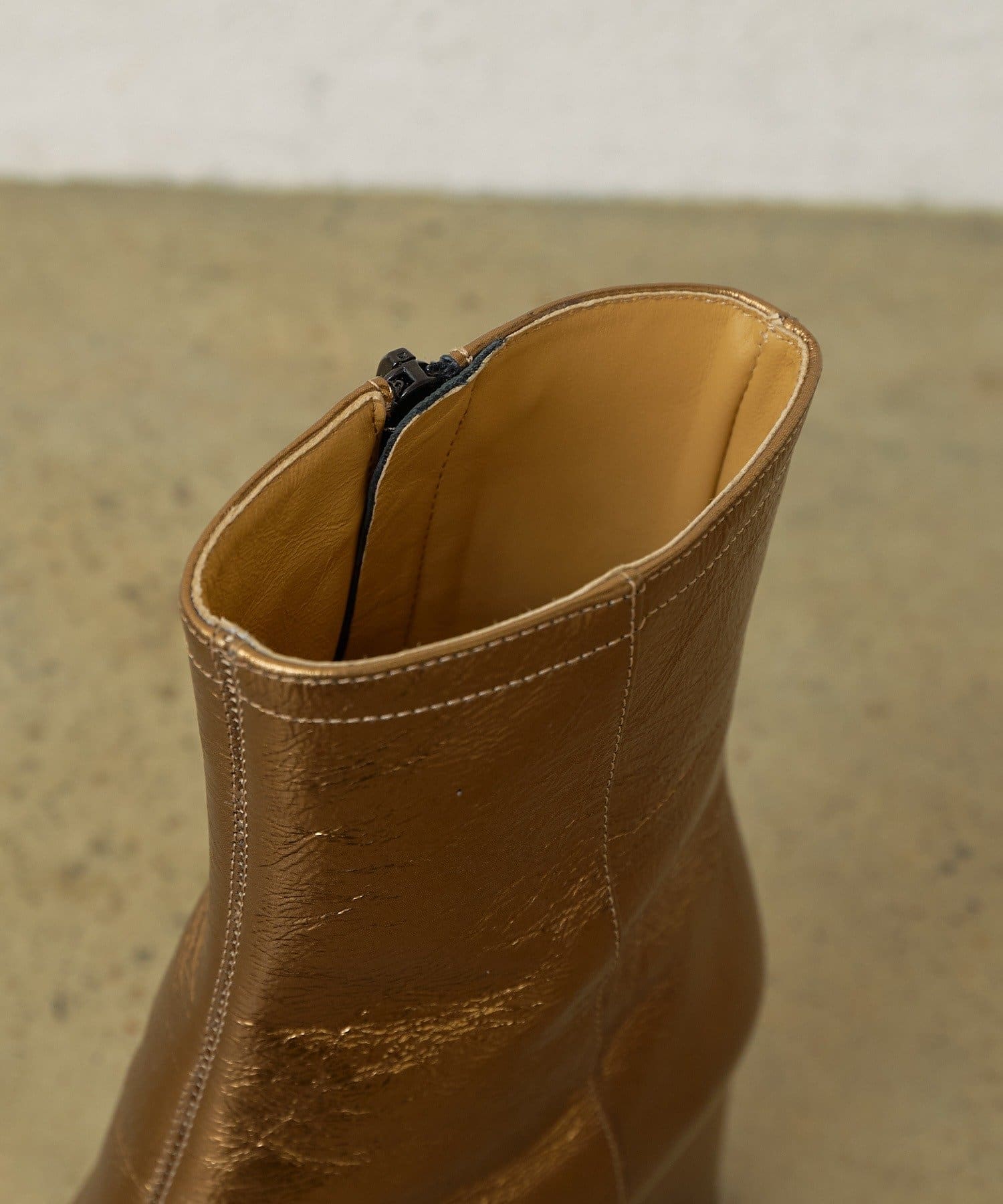 Omekashi(オメカシ) 【FABIO RUSCONI/ファビオルスコーニ】 メタリックショートブーツ