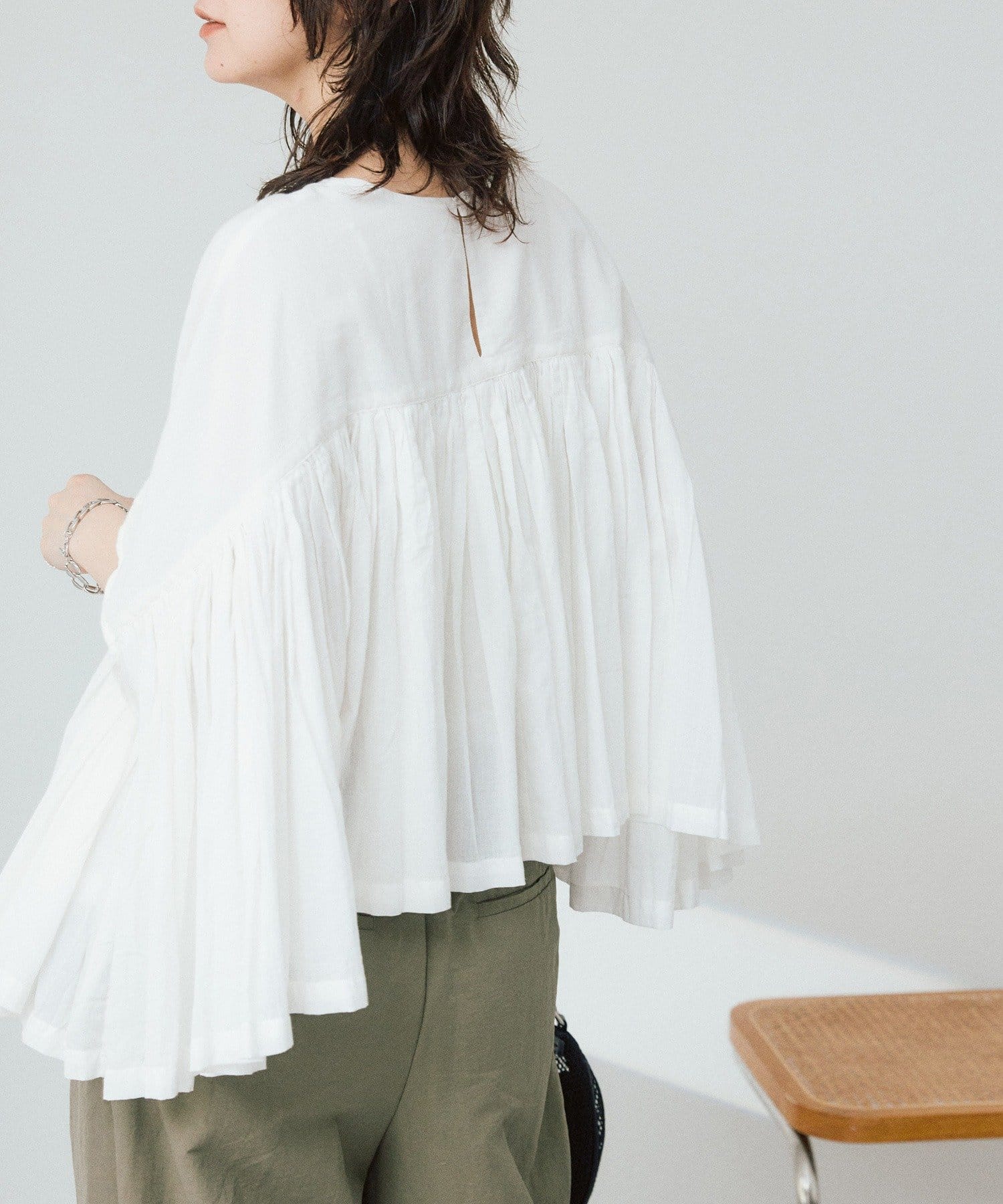 RIVE DROITE(リヴドロワ) 予約【着映え】ギャザーボリュームブラウス