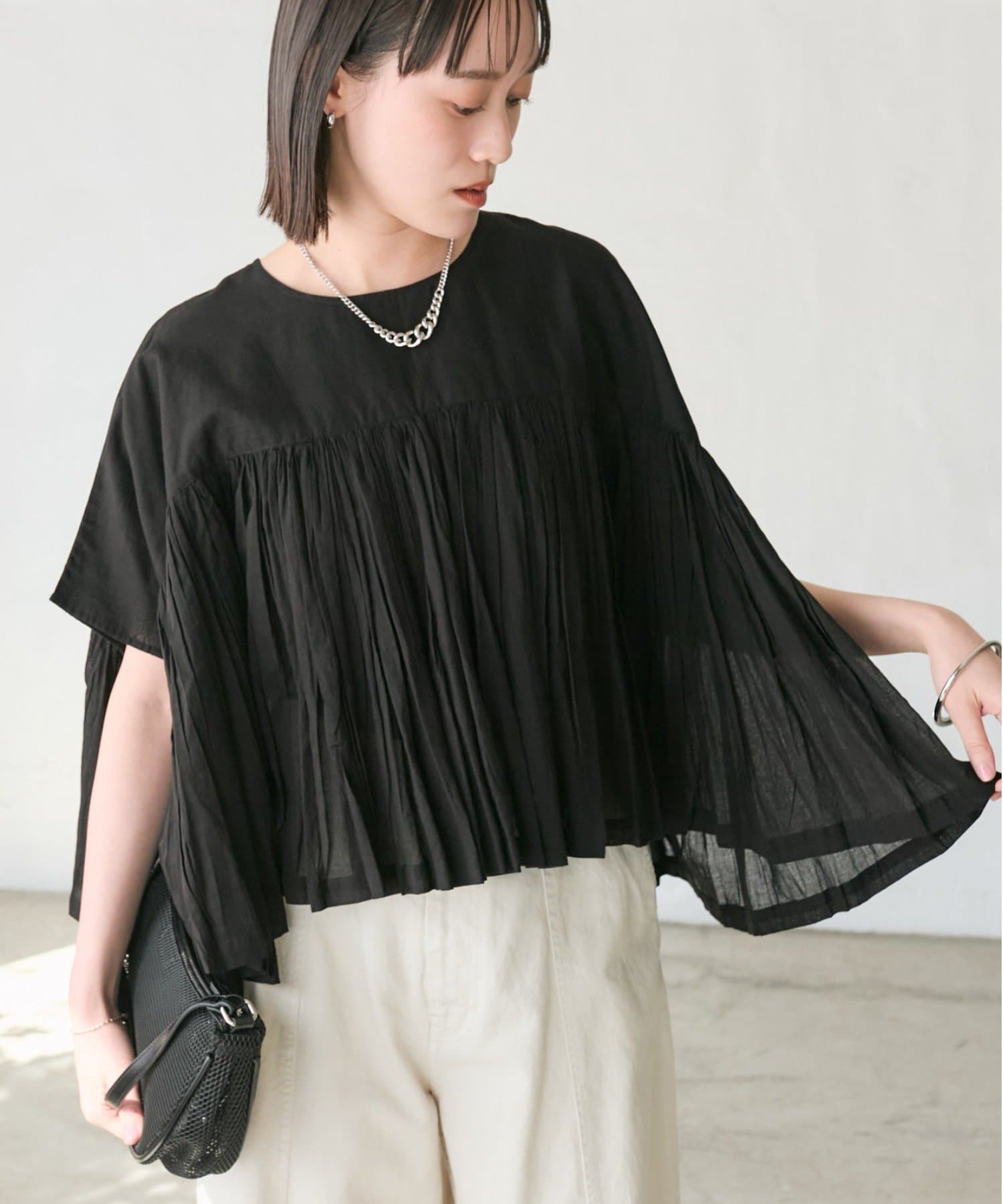 RIVE DROITE(リヴドロワ) 予約【着映え】ギャザーボリュームブラウス