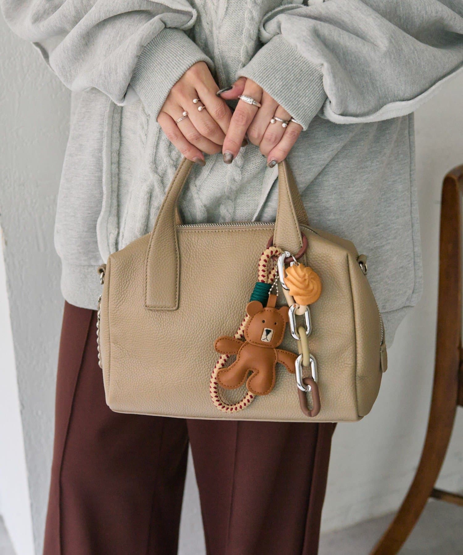 ear PAPILLONNER(イア パピヨネ) 《インフルエンサーuchida企画》ゆるくまストラップ