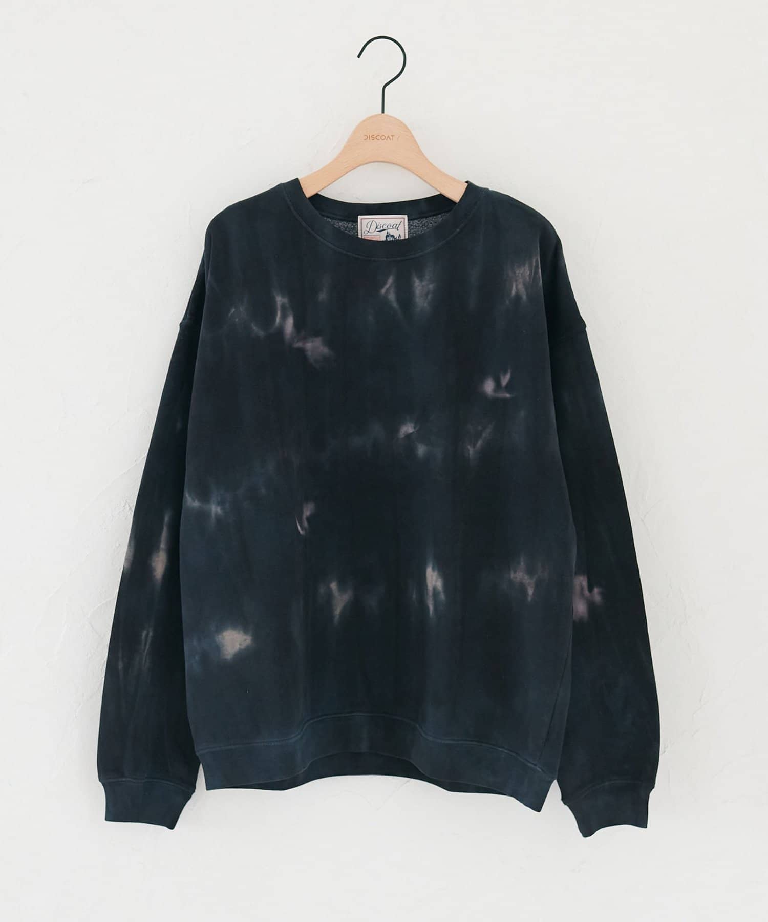 DISCOAT(ディスコート) 【ユニセックス】オーバーダイ裏起毛スウェット