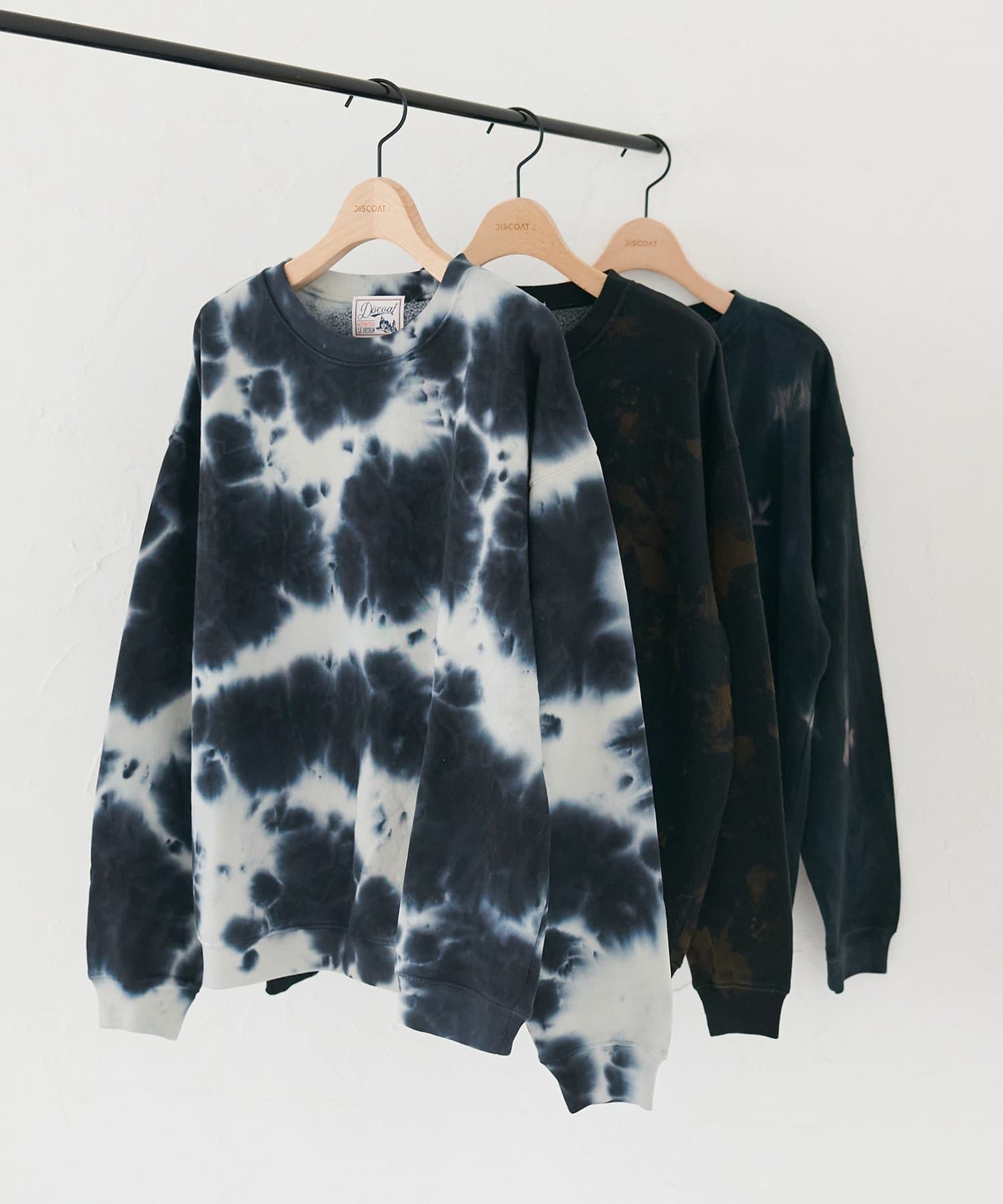 DISCOAT(ディスコート) 【ユニセックス】オーバーダイ裏起毛スウェット