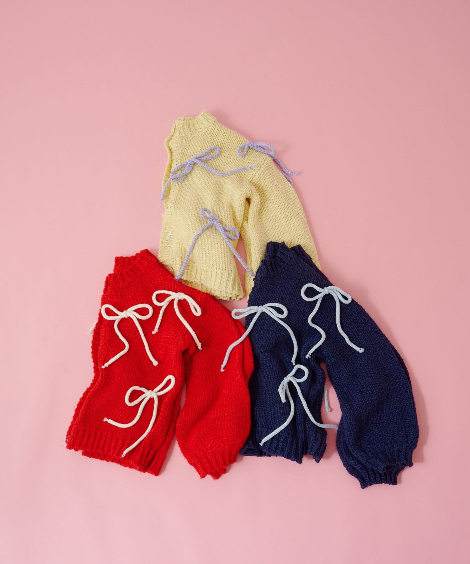 w closet(ダブルクローゼット) 【あみこ企画第3弾!10/16 20:00 販売スタート】Amおっきいリボンカーディガン