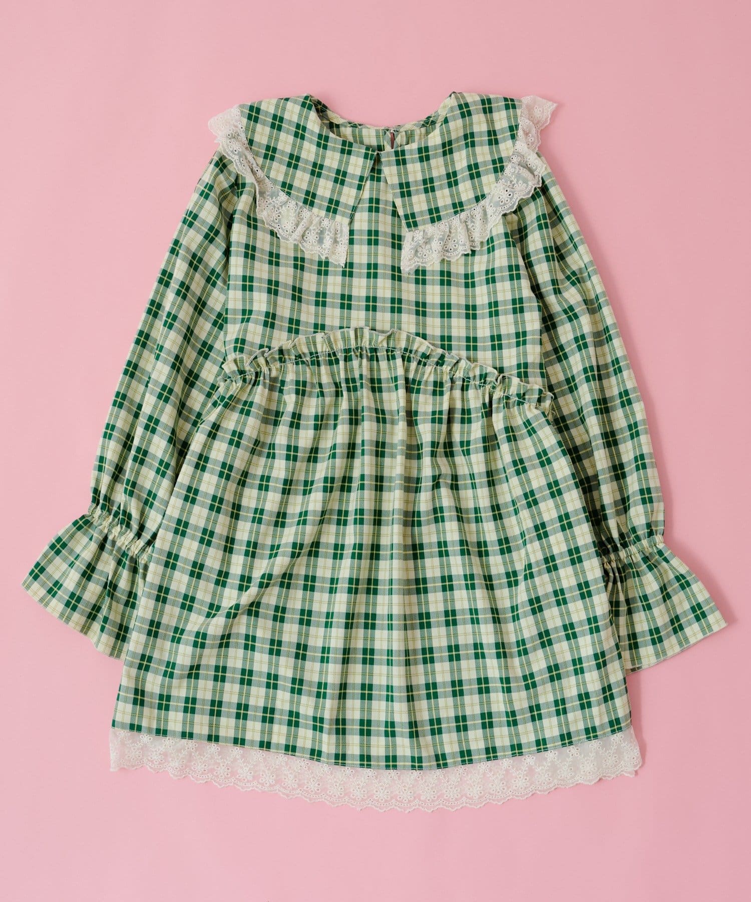 w closet(ダブルクローゼット) 【あみこ企画第3弾！10/16  20:00 販売スタート】Am レース衿チュニックワンピース