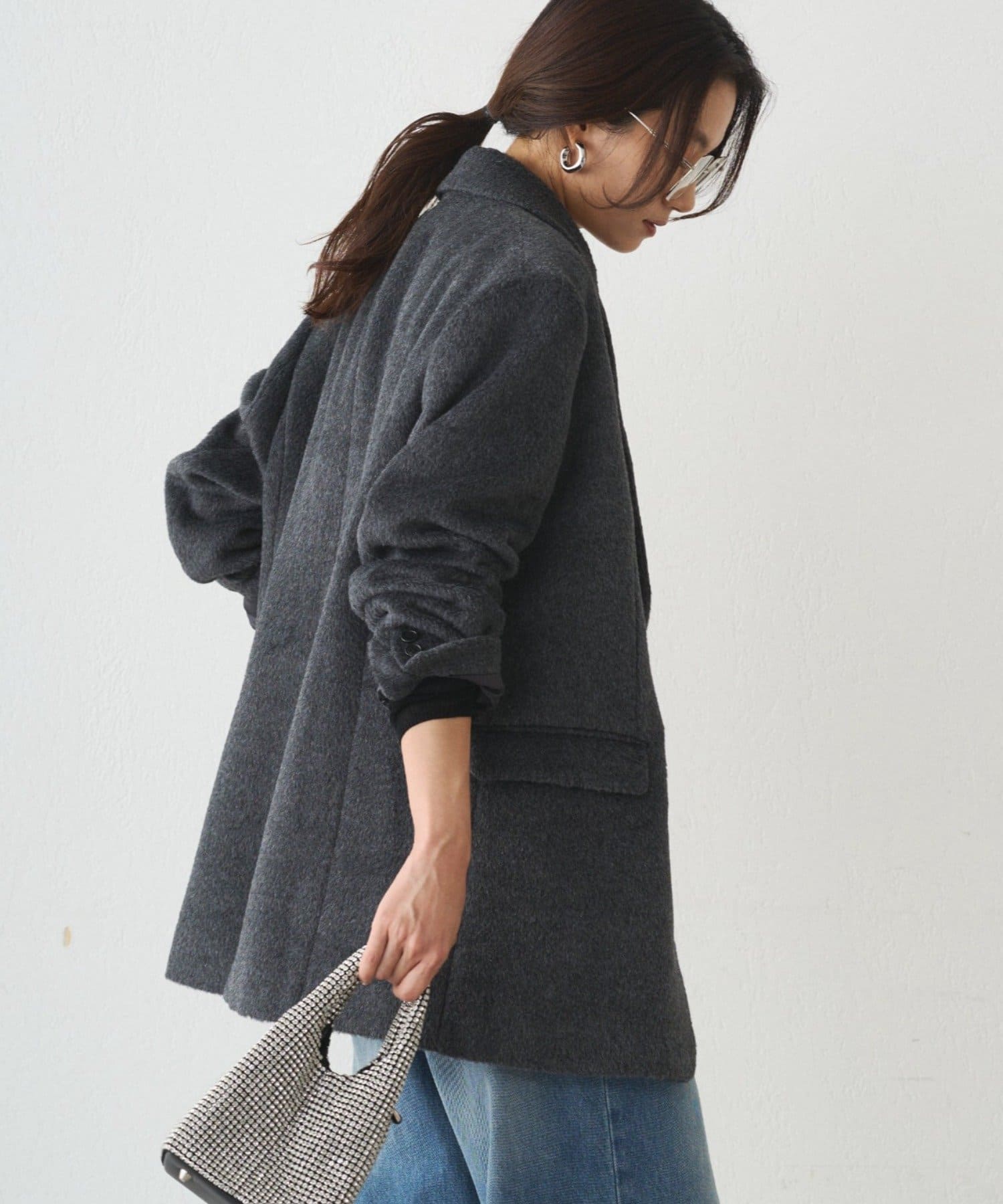 LOUNGEDRESS(ラウンジドレス) シャギージャケットコート