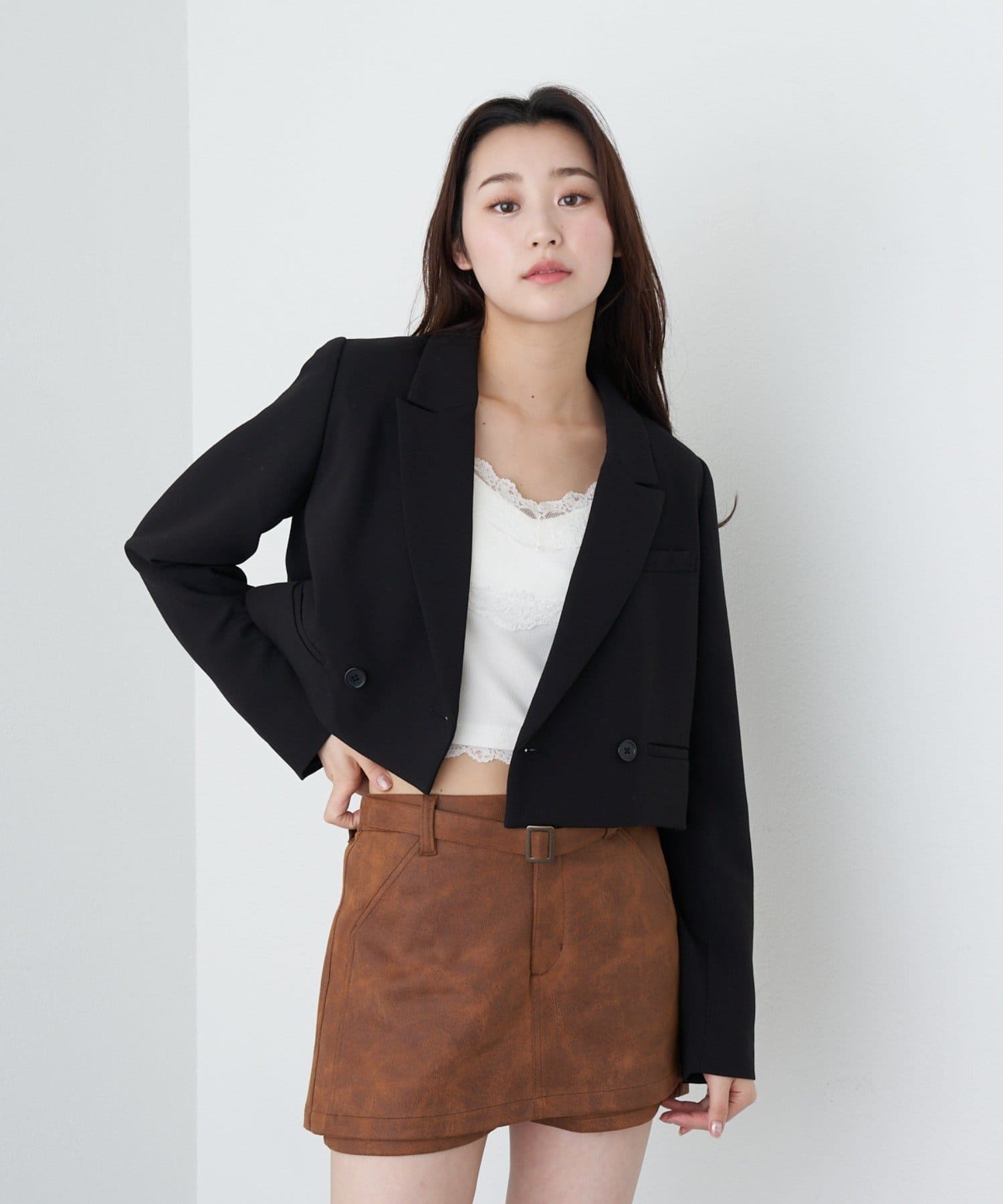 OUTLET(アウトレット) 【RAY CASSIN】ダブルショートジャケット