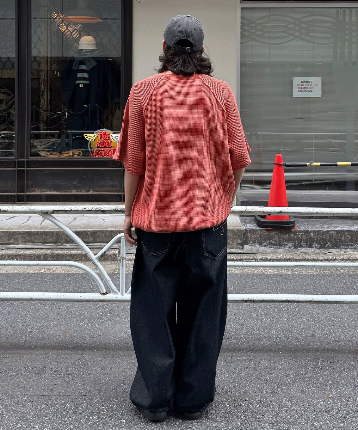 OUTLET(アウトレット) 【Ciaopanic】ピグメントワッフルヘンリーネックカットソー