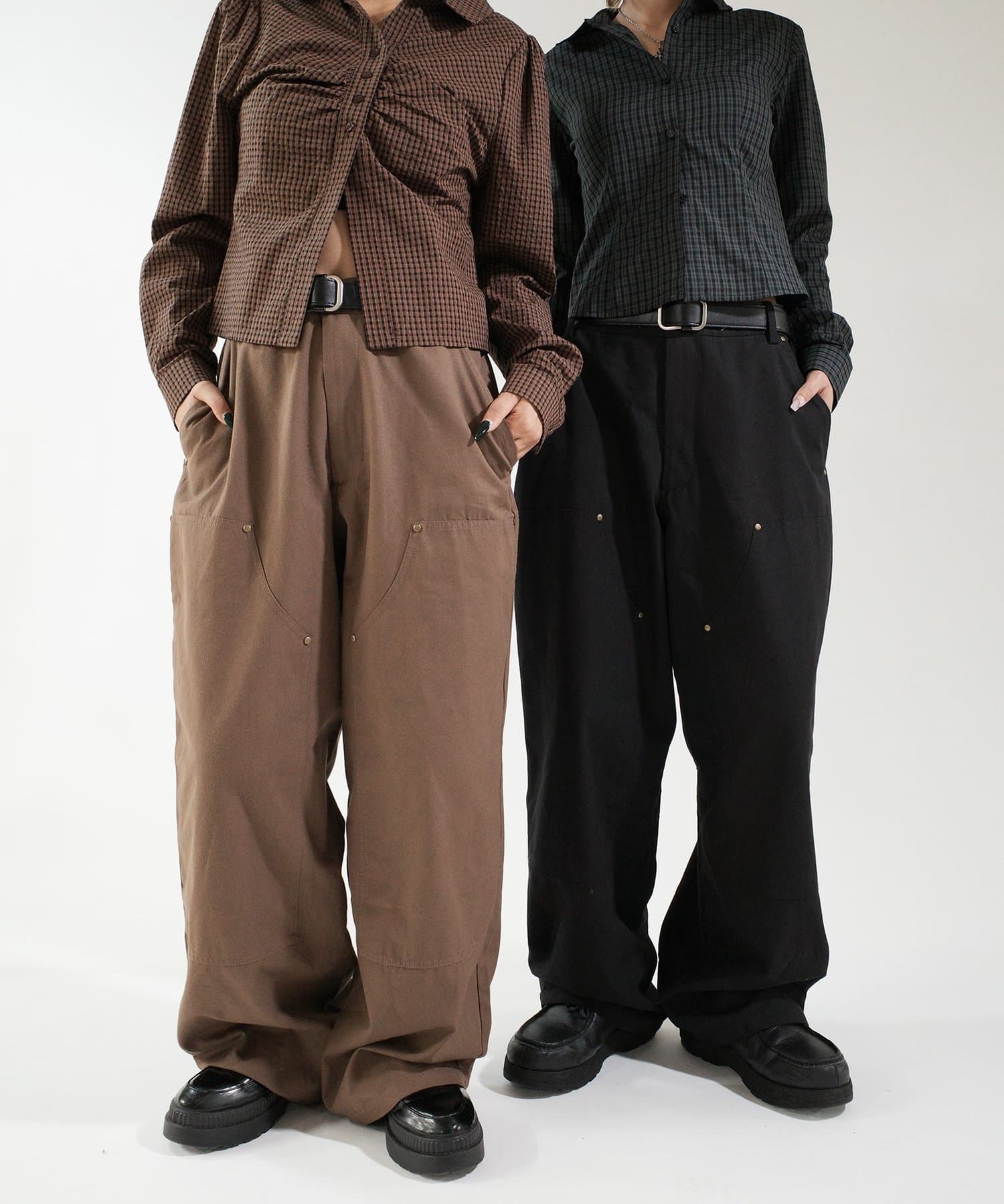 OUTLET(アウトレット) 【WHO'S WHO gallery】【KOOKY''N】ダックダブルニーパンツ
