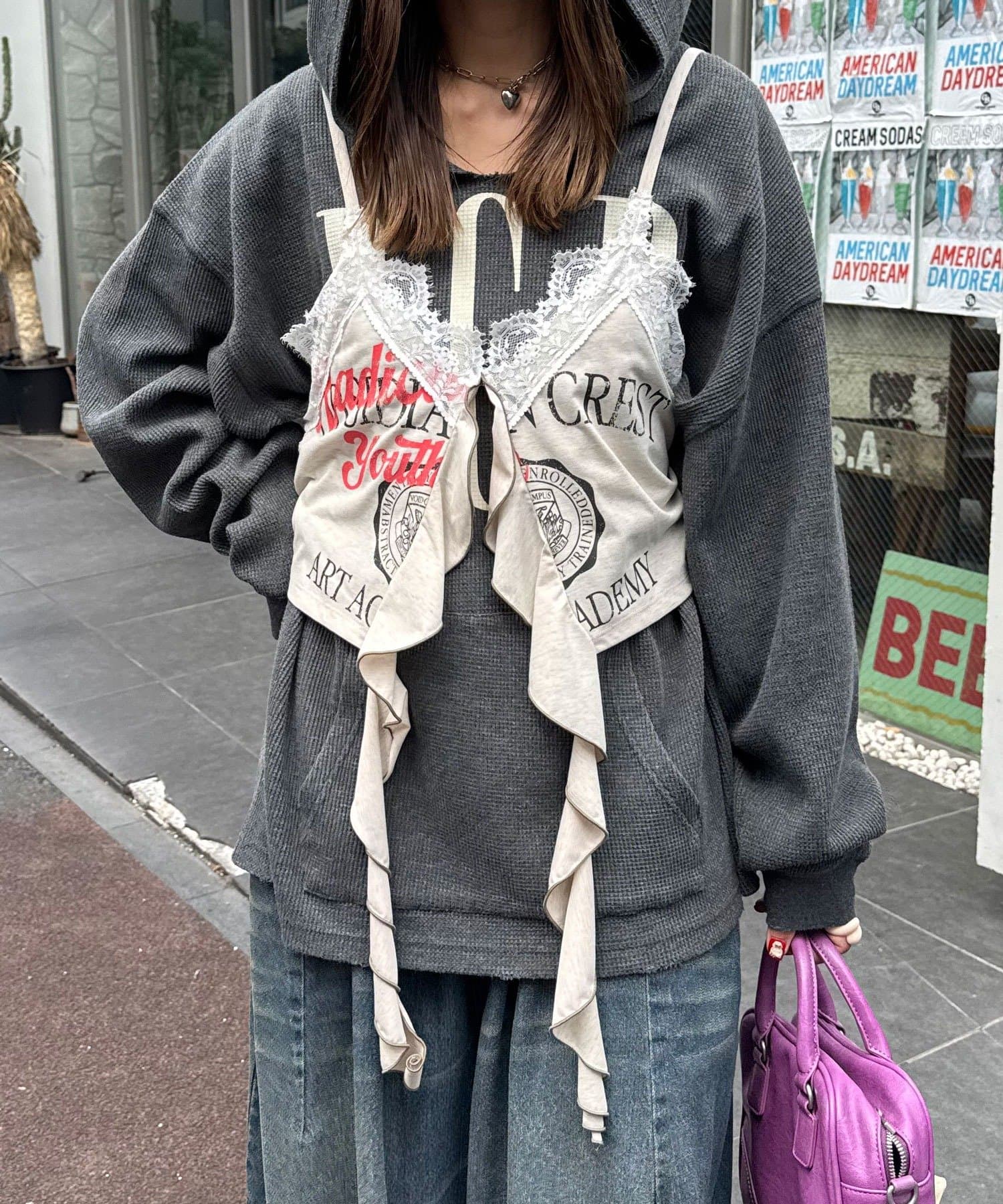 Ciaopanic】ドロップフリルカットロゴビスチェ | OUTLET(アウトレット