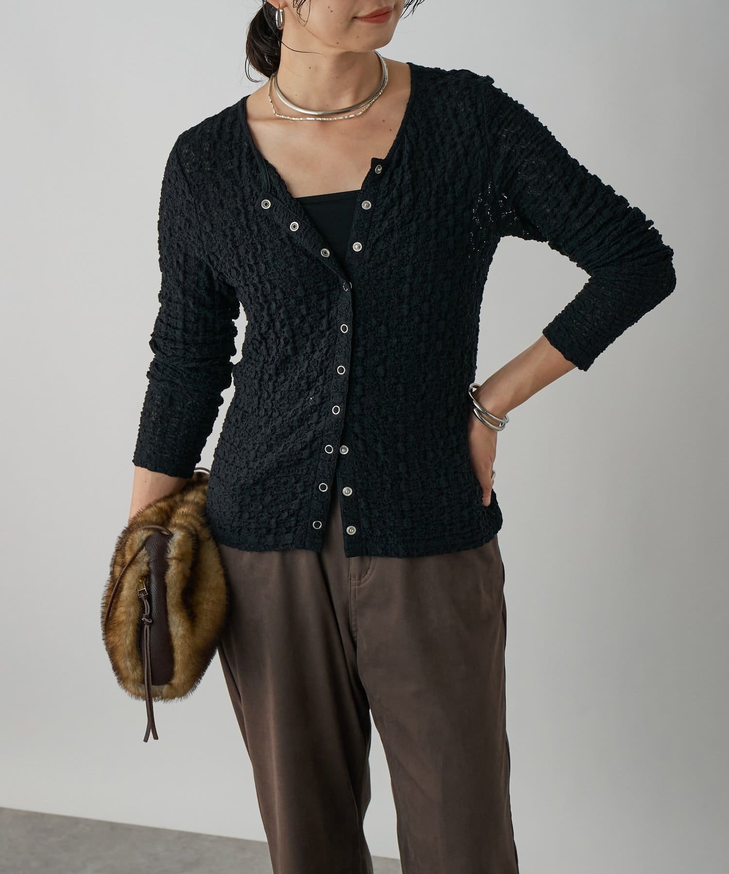 OUTLET(アウトレット) 【RIVE DROITE】レース2WAYカットソー