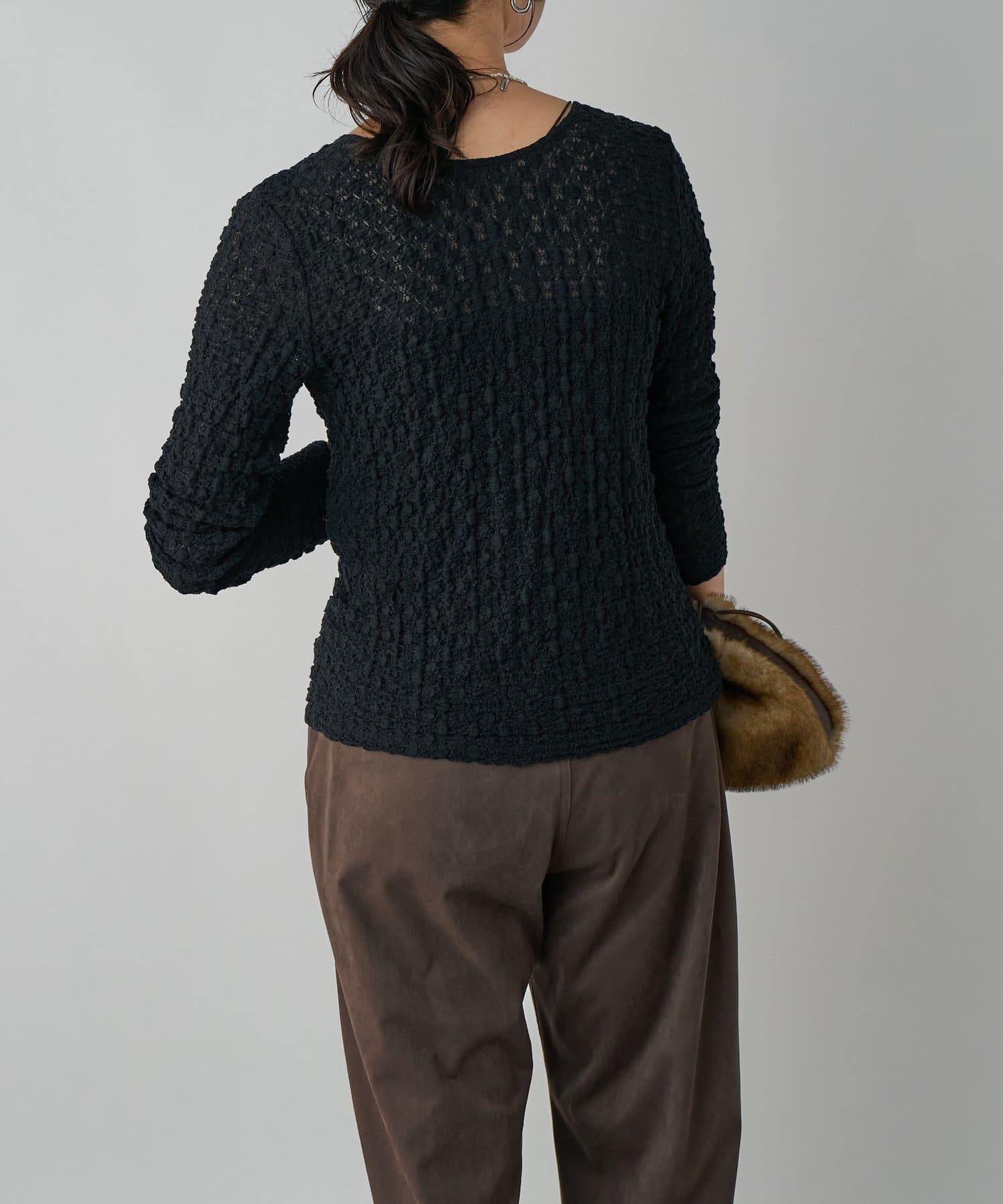 OUTLET(アウトレット) 【RIVE DROITE】レース2WAYカットソー