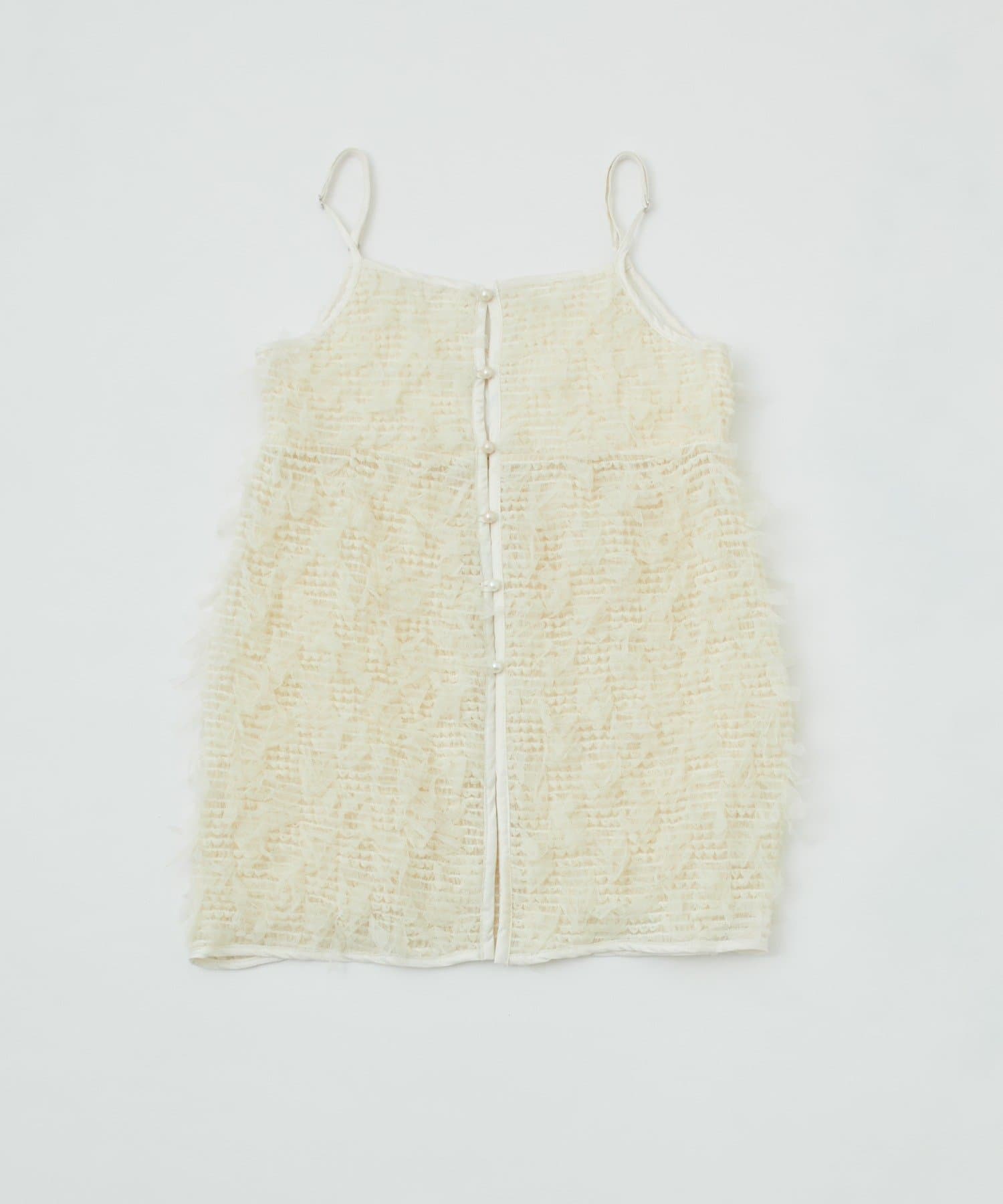 OUTLET(アウトレット) 【mystic】[mline]シャギースリットキャミ