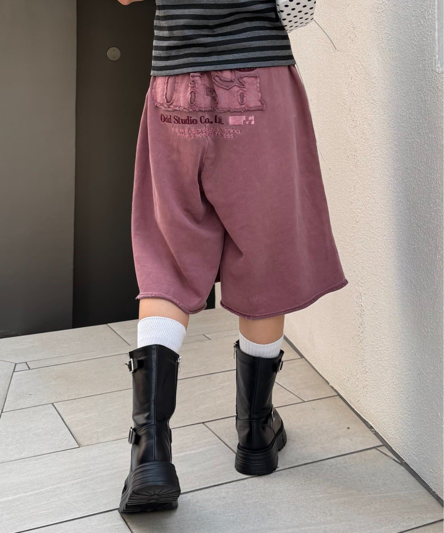 OUTLET(アウトレット) 【CIAOPANIC TYPY】【OddStudio】ロゴスウェットハーフパンツ