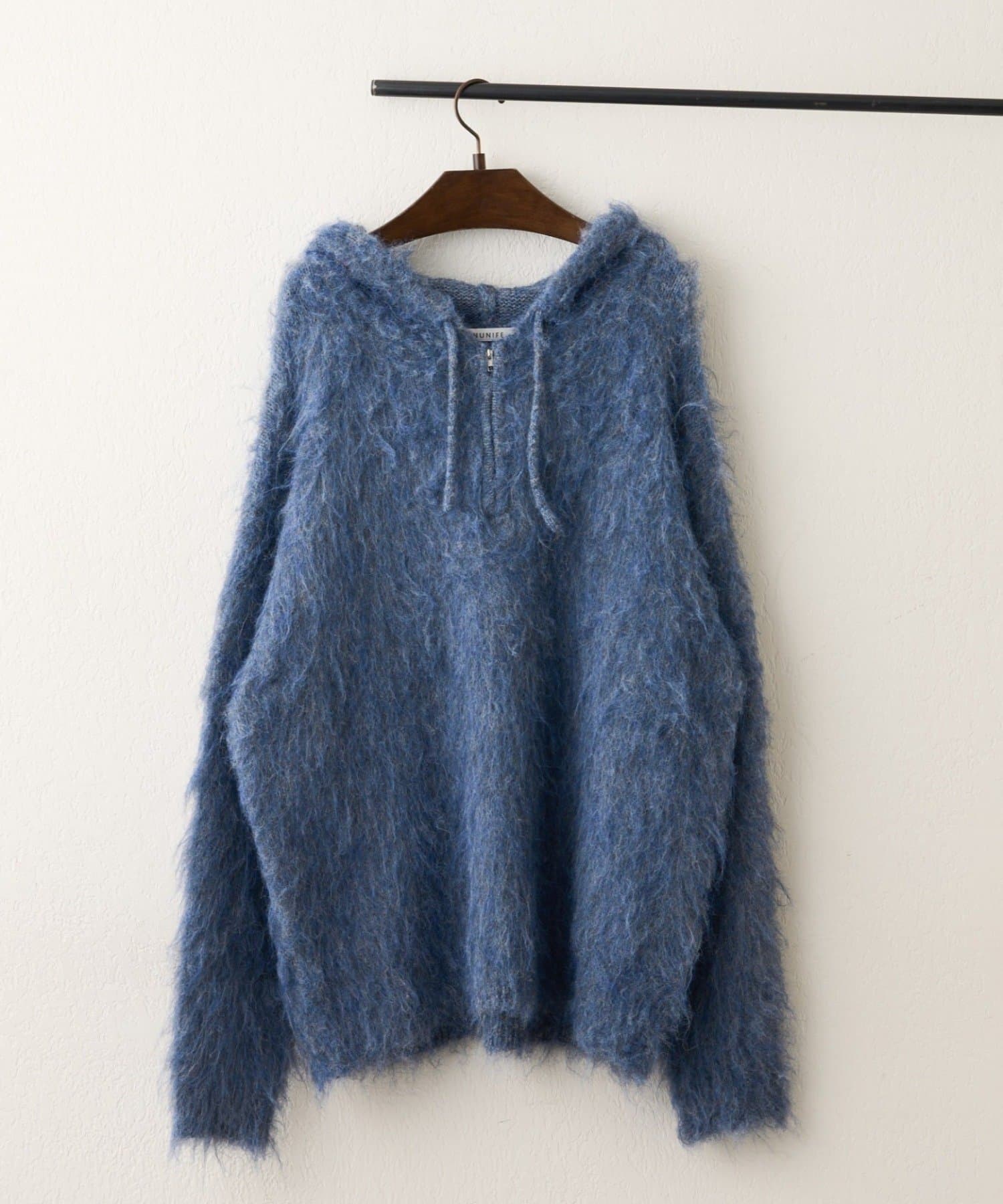 Remind me and forever(リマインドミーアンドフォーエバー) 【NUNIFE】起毛ハーフZIPパーカー