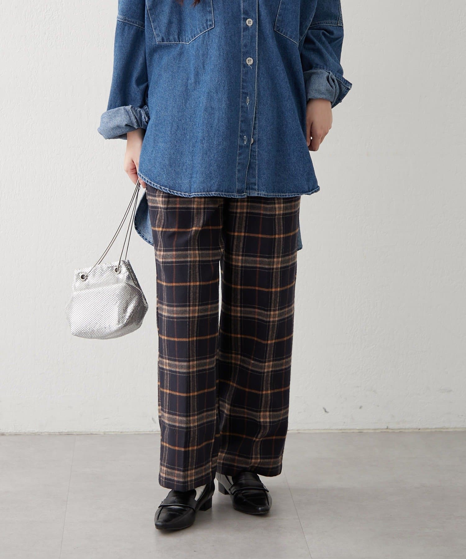 Remind me and forever(リマインドミーアンドフォーエバー) 【裏起毛であたたか！】アソート柄タックパンツ