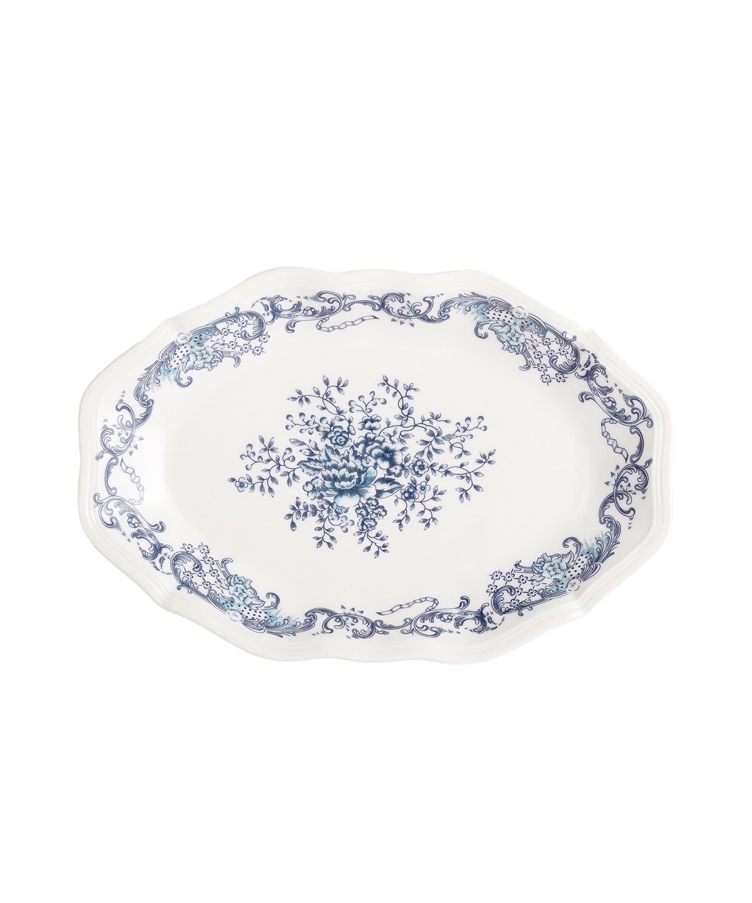salut!(サリュ) 《WEB限定商品》ブルーブランオーバルプレート：24cm