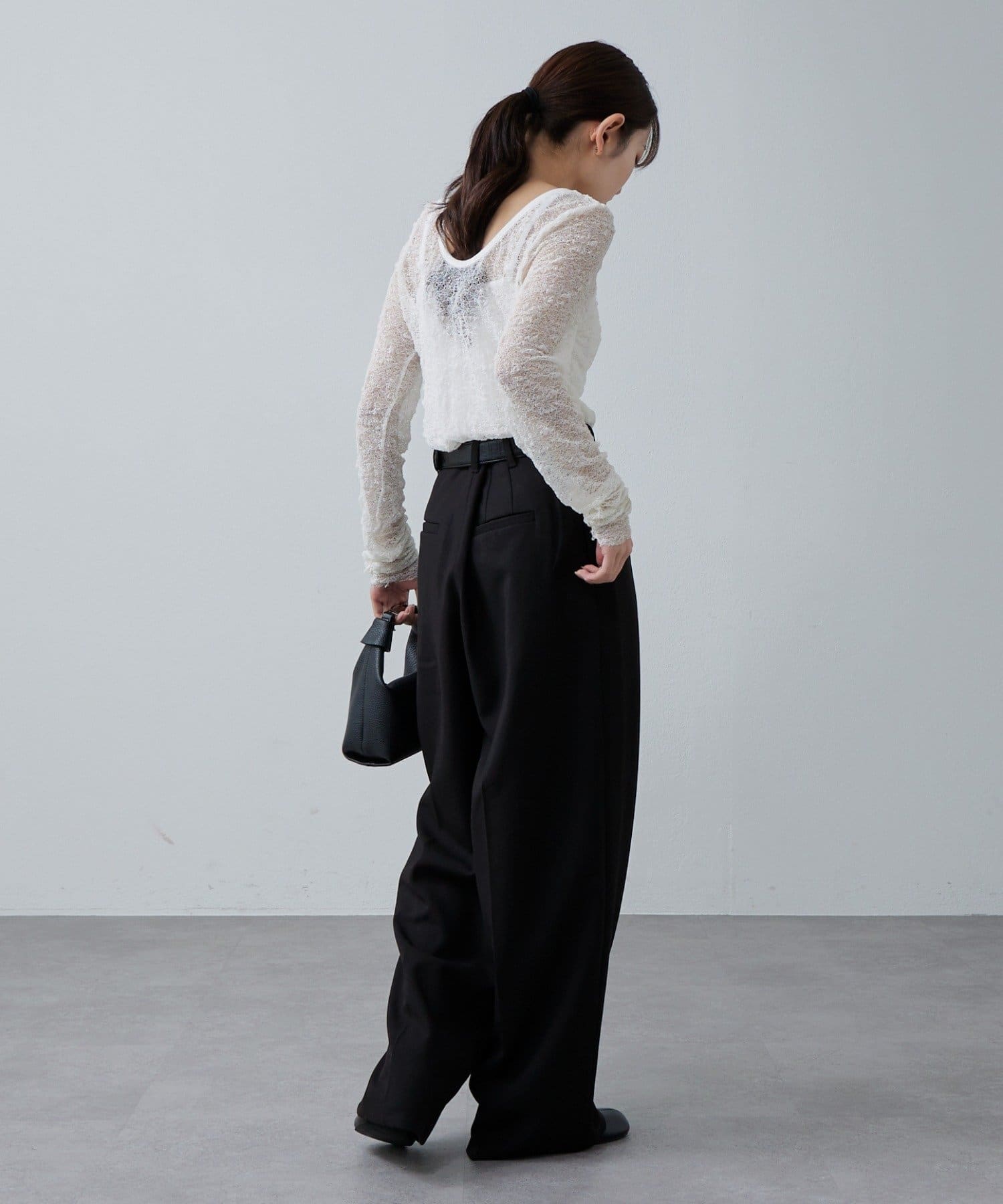 Lui's(ルイス) ラップセミワイドパンツ