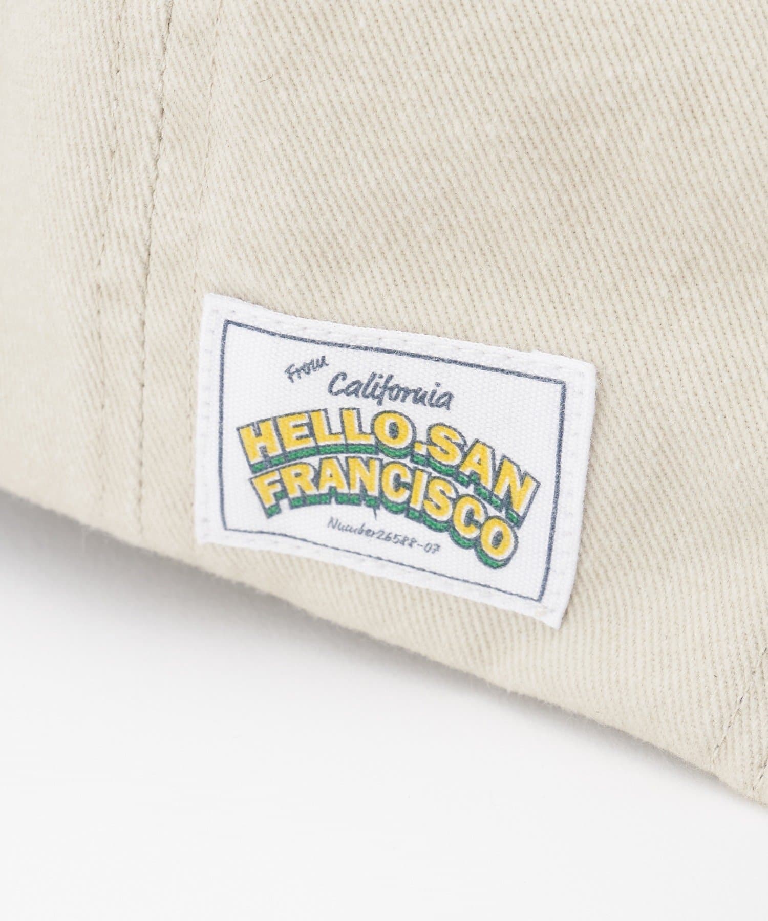 CIAOPANIC(チャオパニック) 【HELLO.SANFRANCISCO/ハローサンフランシスコ】メッセージロゴ刺繡リボンキャップ