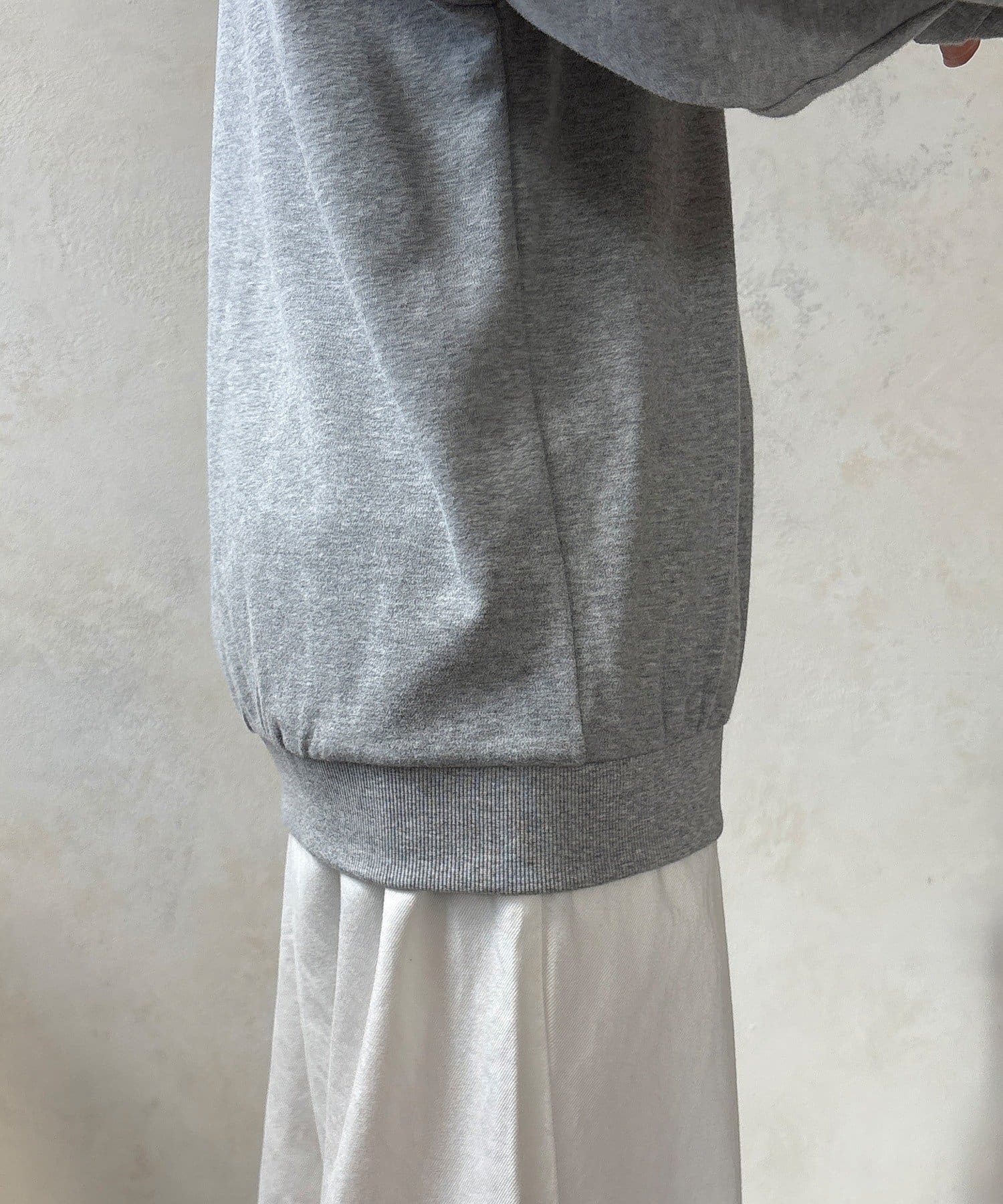 DOUDOU(ドゥドゥ) 【WEB限定】シアー切替カットソー