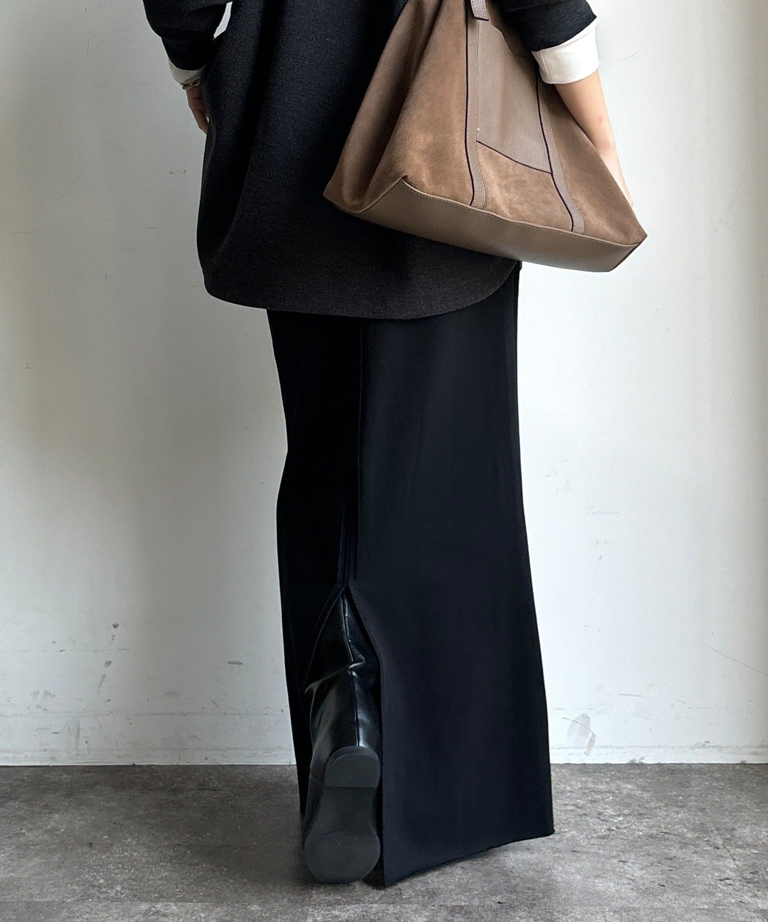 DOUDOU(ドゥドゥ) 【WEB限定】ウエストライン裏毛スカート