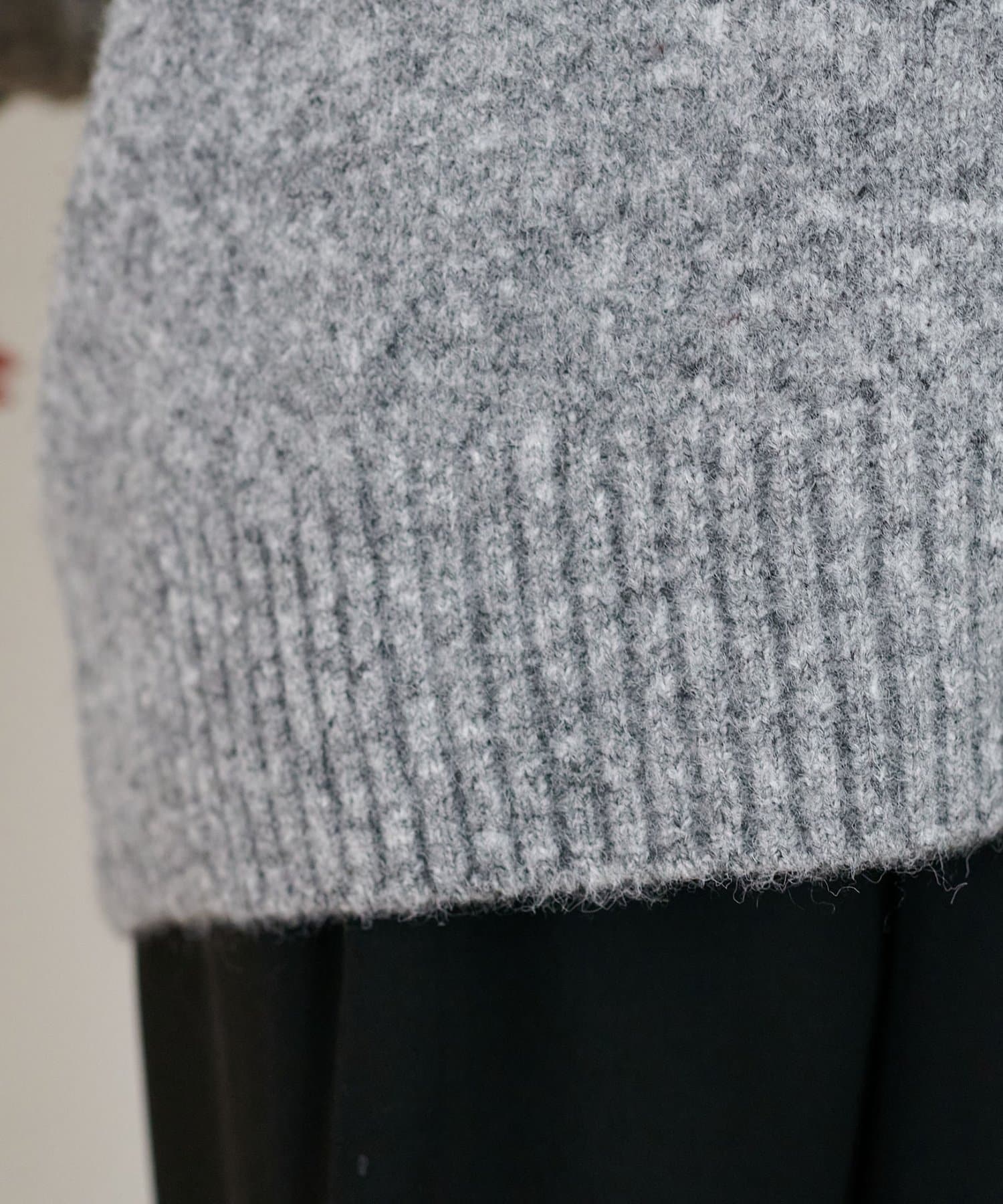 DISCOAT(ディスコート) 【ユニセックス】深Vシャギーニット《WEB限定カラーあり》