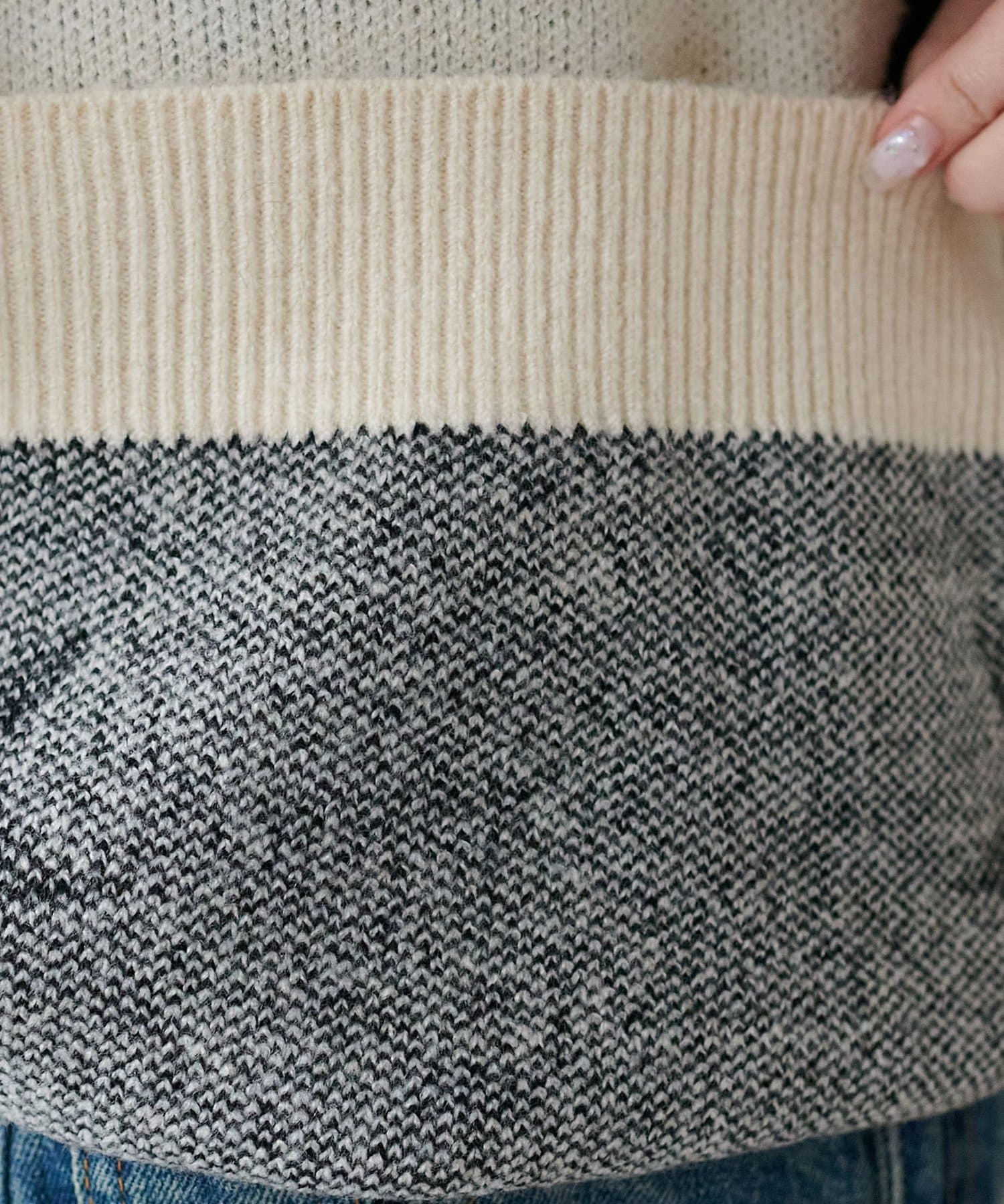 DISCOAT(ディスコート) 【ユニセックス】星柄ジャガードニット