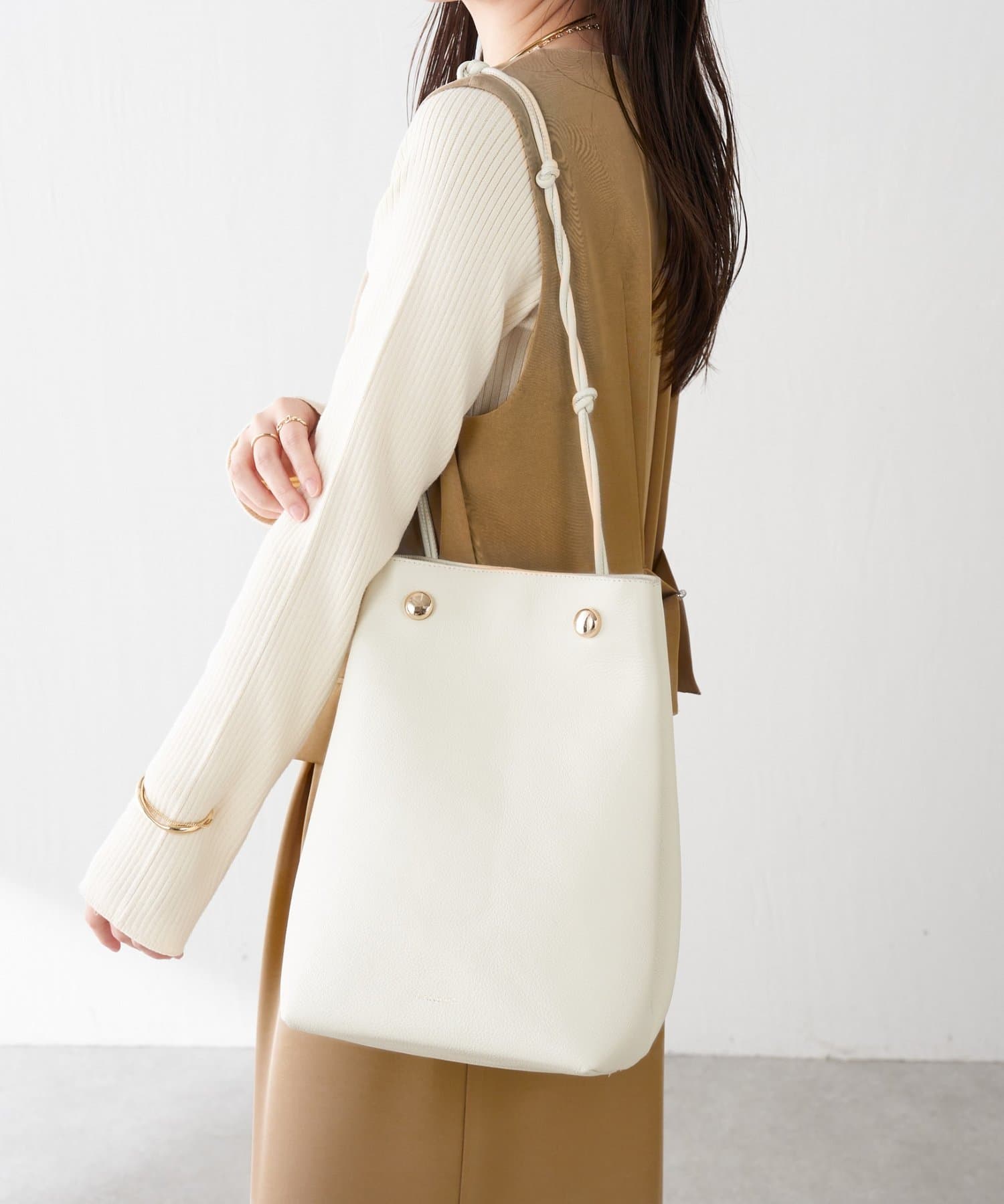 コラージュ ガリャルダガランテ × パピヨネ 本革ハンドバッグ　黒 PAPILLONNER/パピヨネ】レクタングルレザーバッグ | COLLAGE