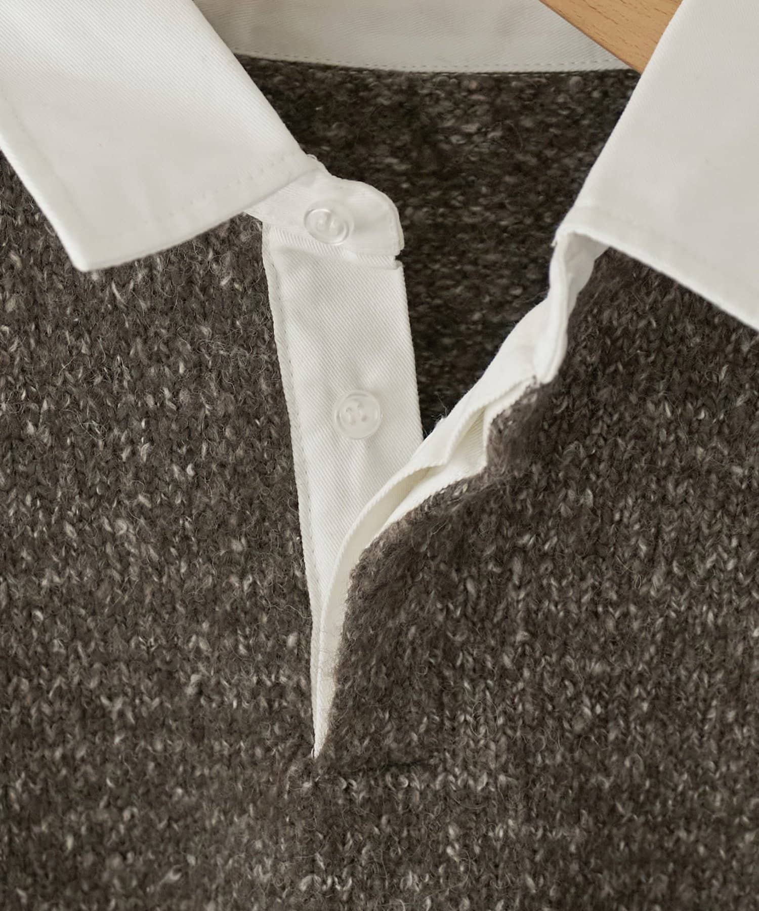 DISCOAT(ディスコート) 【ユニセックス】ミックスヤーンラガーニット