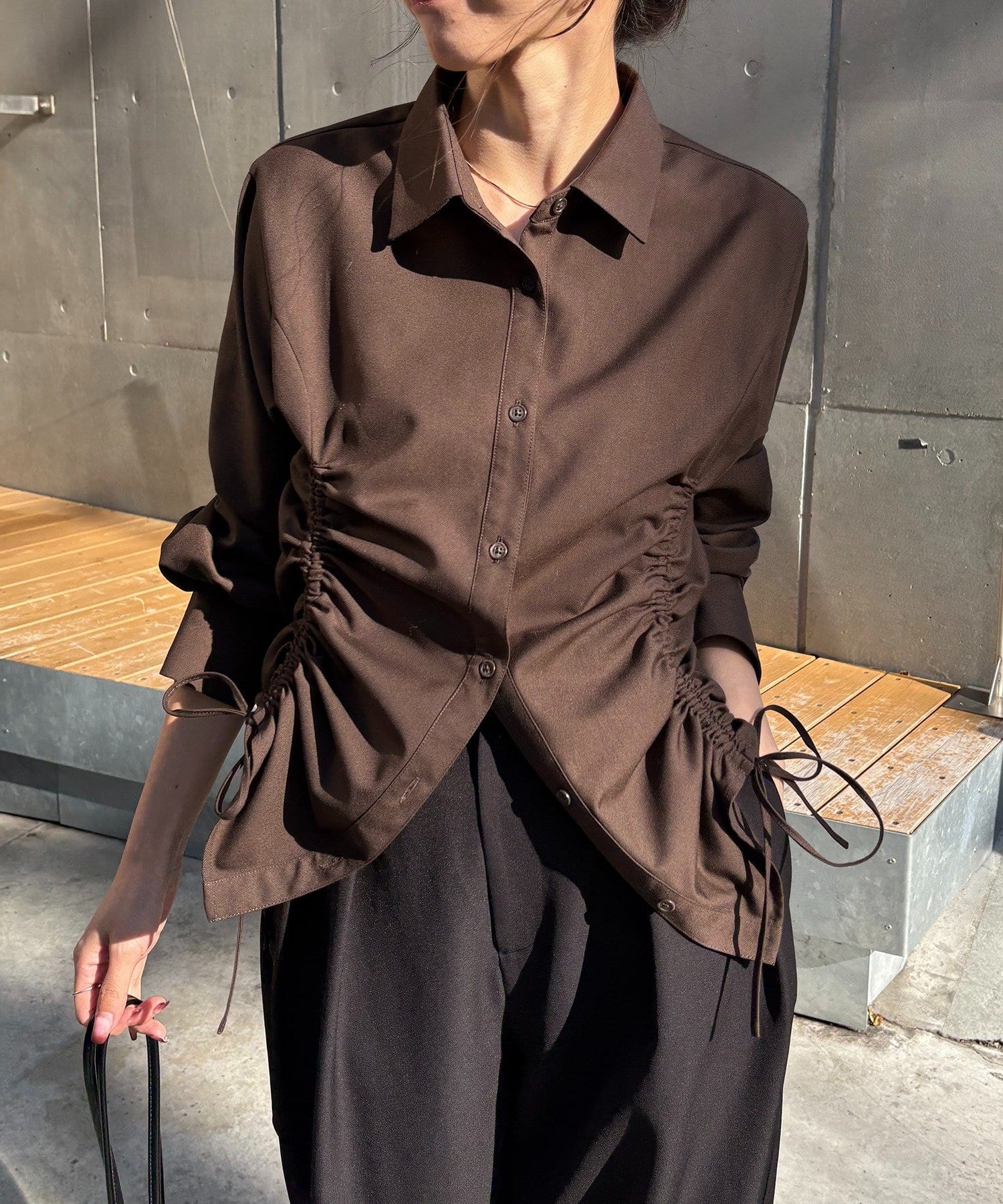 CAPRICIEUX LE'MAGE(カプリシュレマージュ) 【HAPPY BAG対象】ドロストシャツ