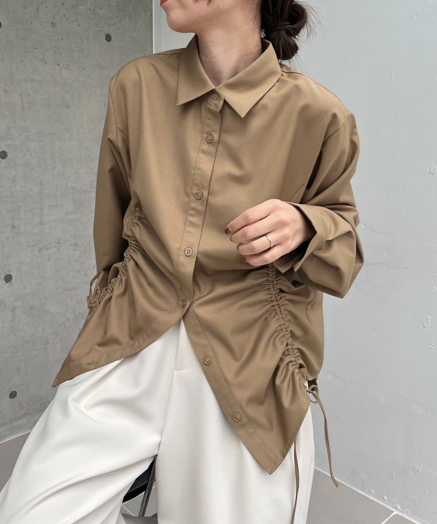 CAPRICIEUX LE'MAGE(カプリシュレマージュ) 【HAPPY BAG対象】ドロストシャツ