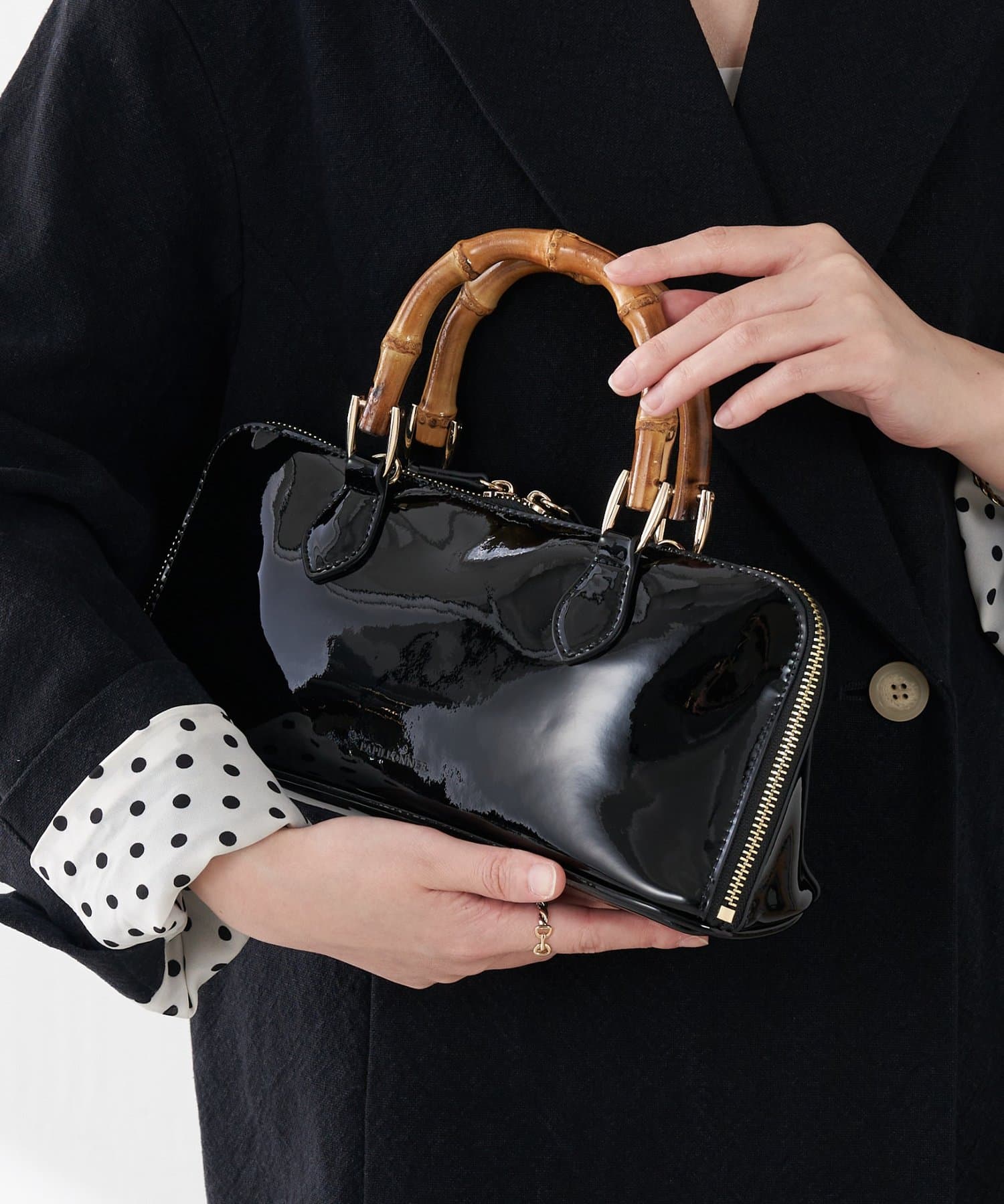 COLLAGE GALLARDAGALANTE(コラージュ ガリャルダガランテ) 【PAPILLONNER/パピヨネ】バンブーバンドルバッグ