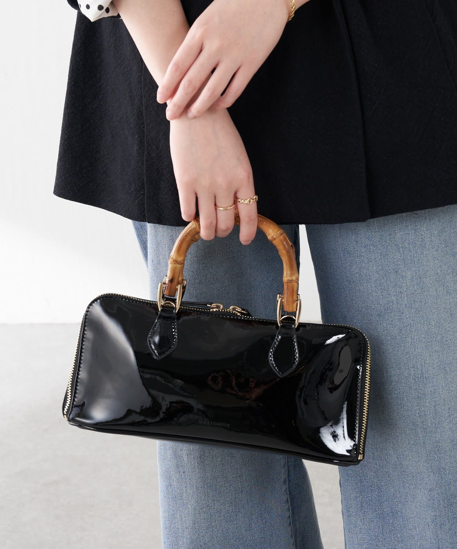 COLLAGE GALLARDAGALANTE(コラージュ ガリャルダガランテ) 【PAPILLONNER/パピヨネ】バンブーバンドルバッグ