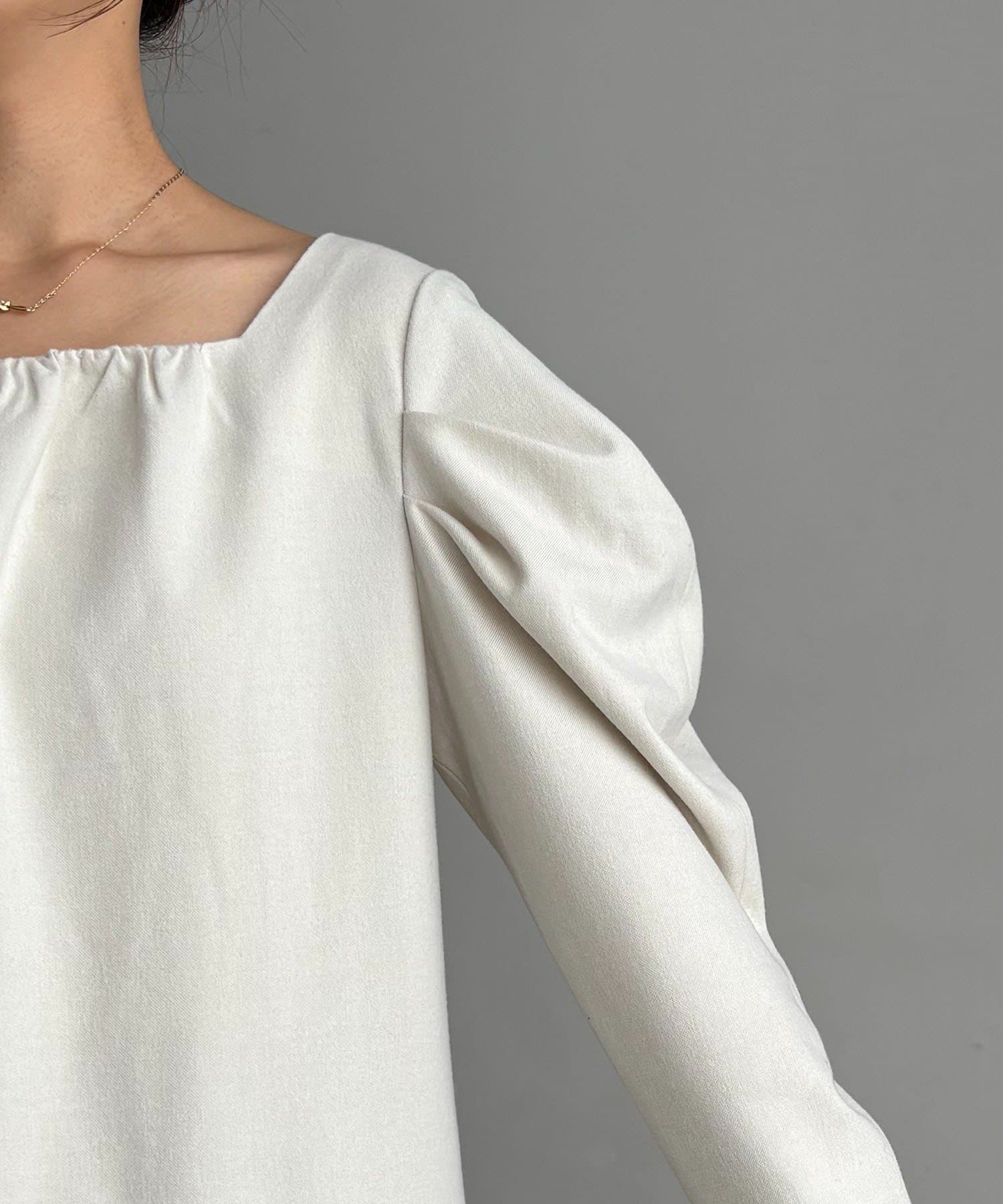 CAPRICIEUX LE'MAGE(カプリシュレマージュ) 【HAPPY BAG対象】スクエアパフワンピース