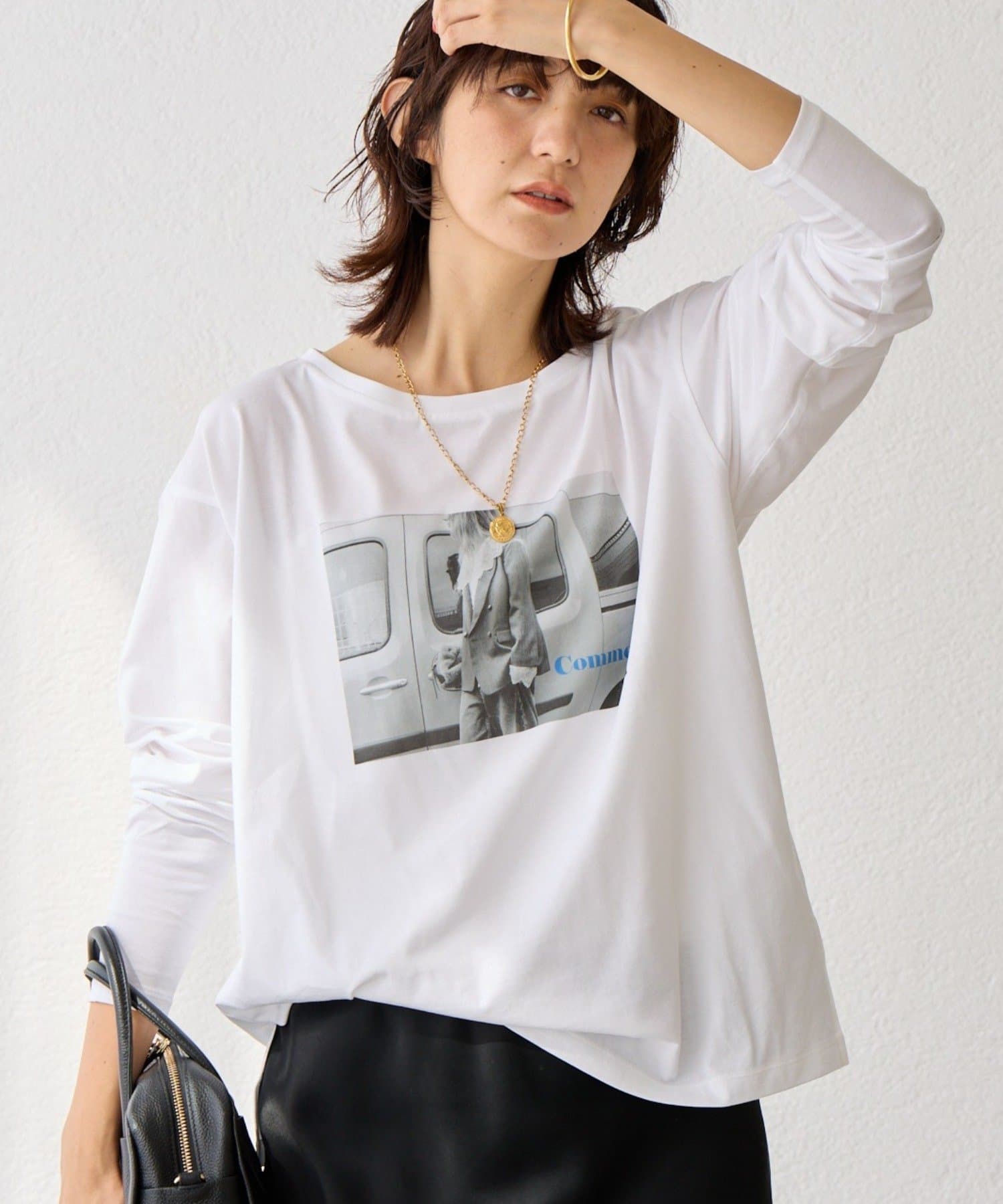 RIVE DROITE(リヴドロワ) 予約【インナーとしても◎】PHOTO long Tee