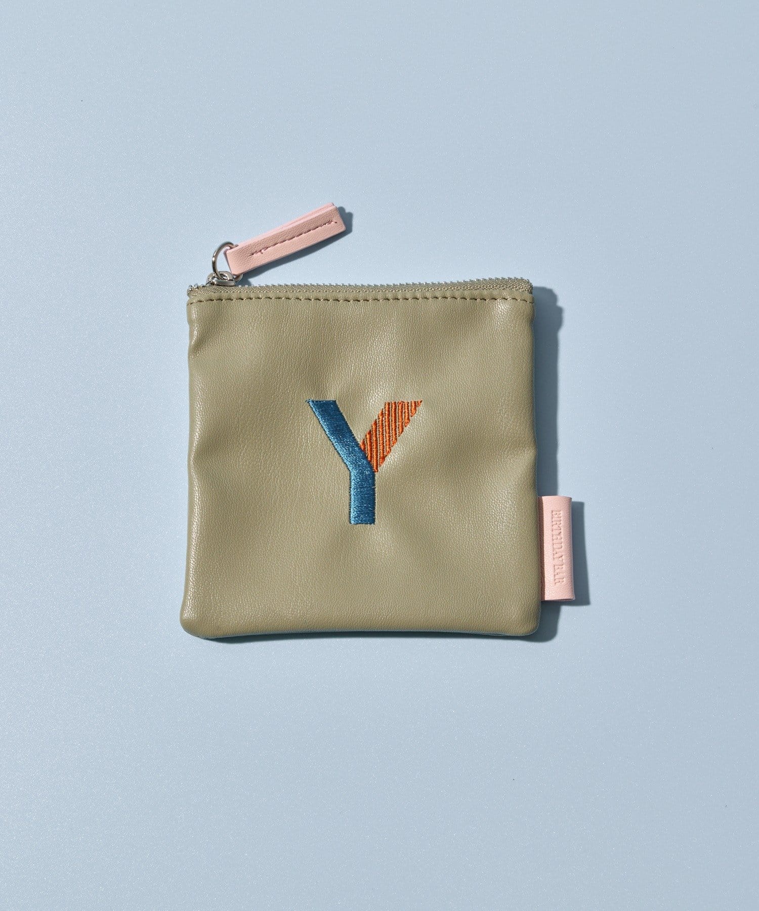 BIRTHDAY BAR(バースデイバー) Kindly Yours フェイクレザーイニシャルミニポーチ