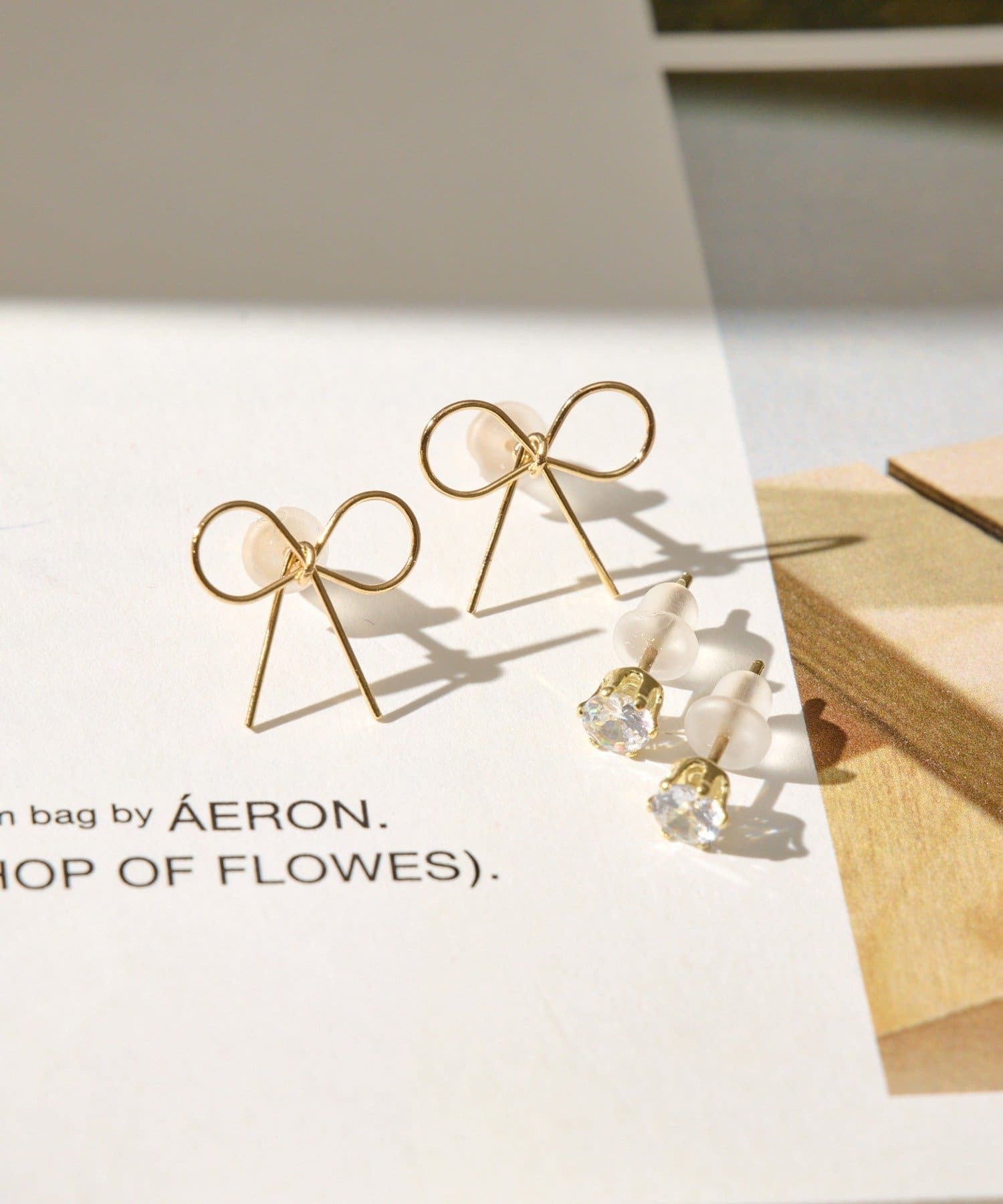 Lattice(ラティス) リボンピアスセット(4P)